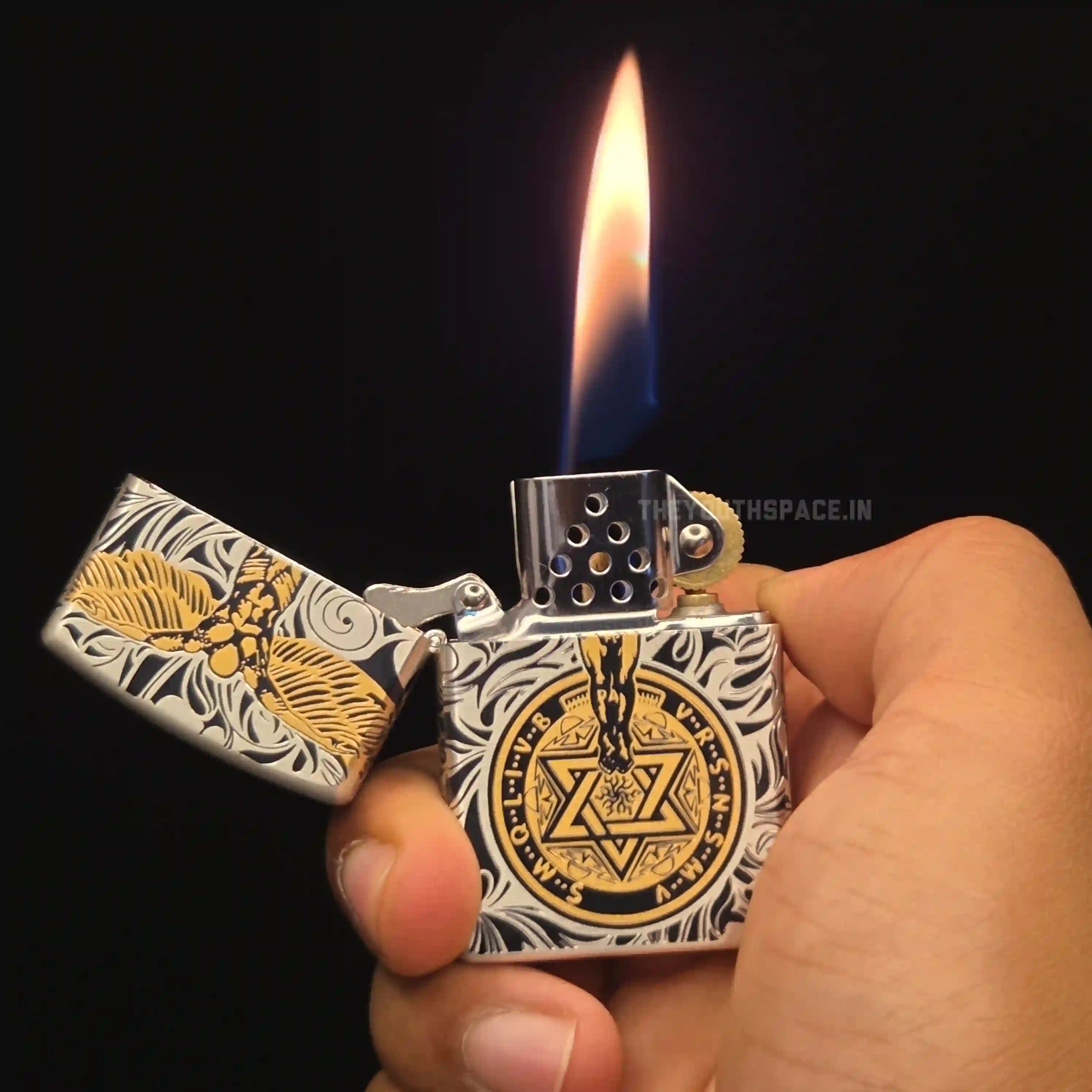 Zorro Ultimate Justice Guardian Angel Armor Lighter - Deep Relief Silver & Gold Edition