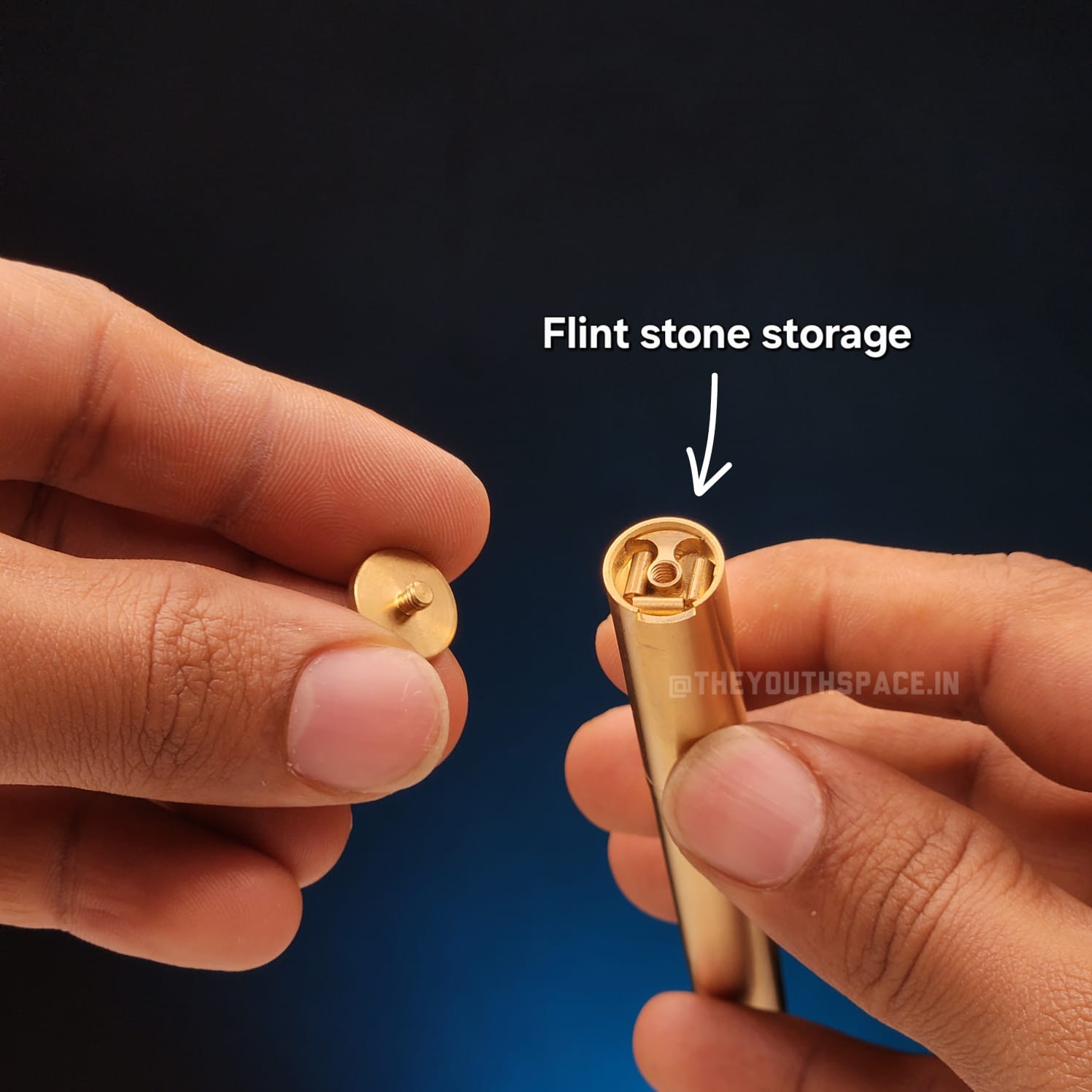 Pure Brass Pen Style Lighter