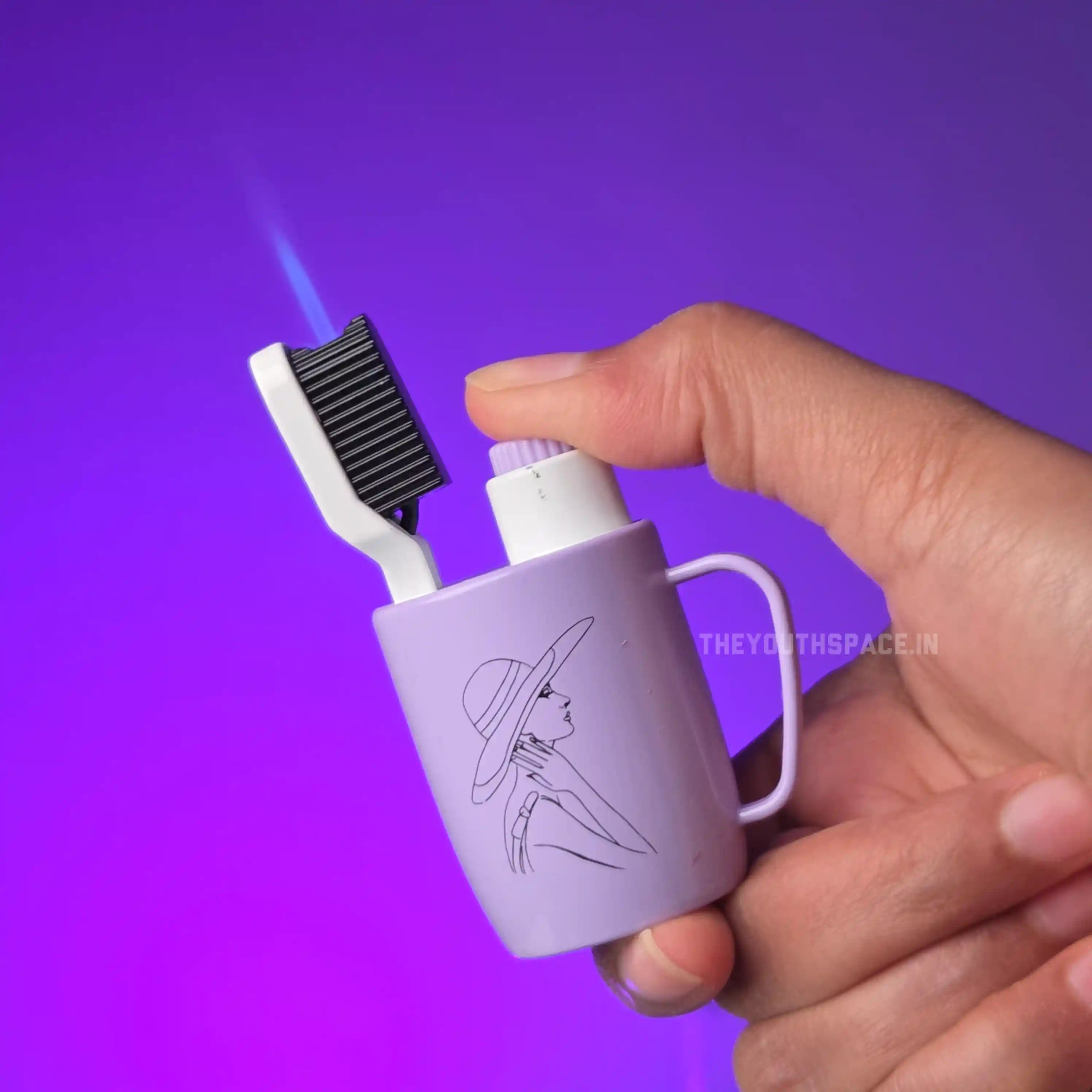 Tooth Brush Holder Fancy Jet Lighter