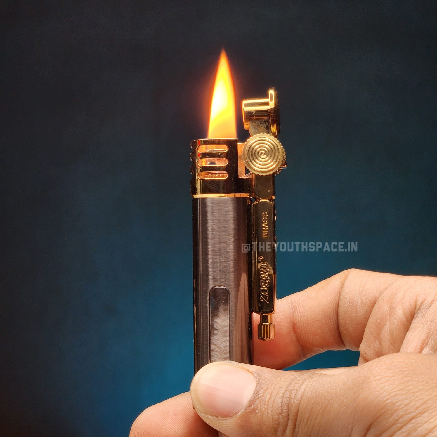 Zorro Siphon 556 Brass Retro Kerosene Lighter