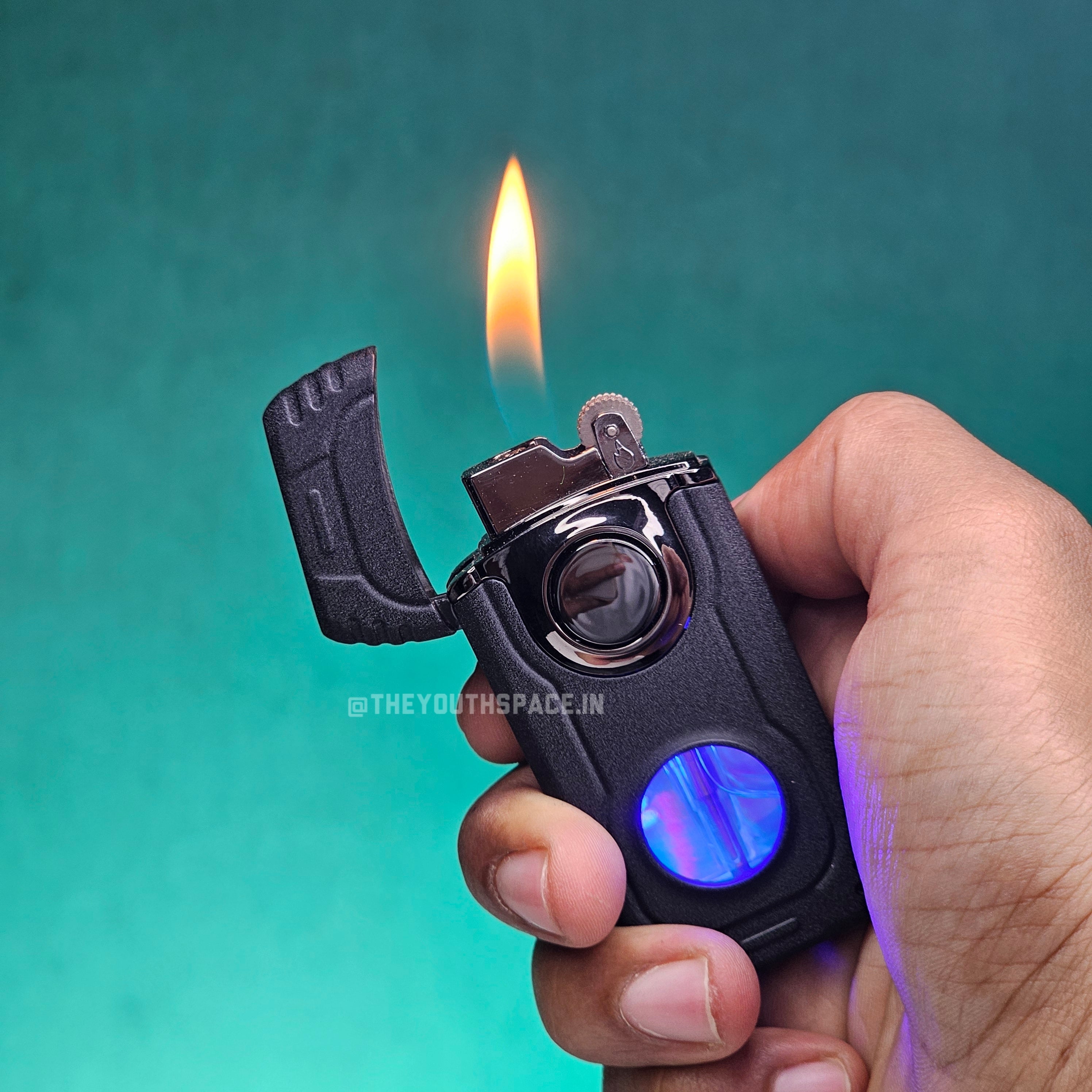 Premium FlameShift Tank Lighter (with Light)