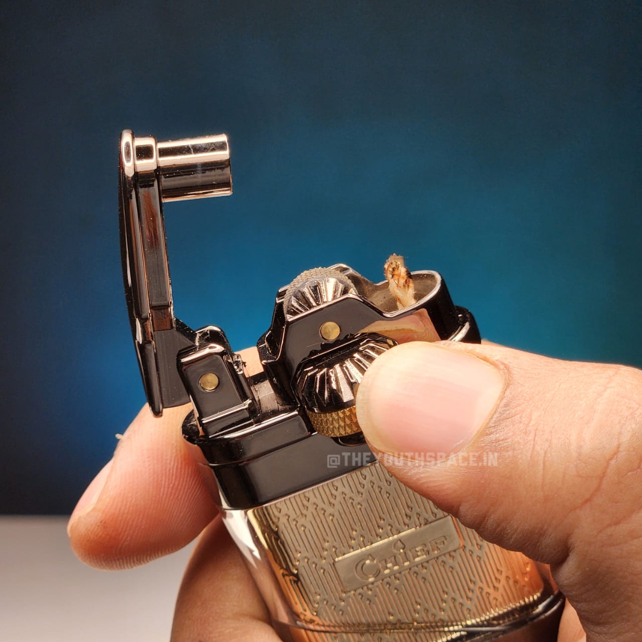 Chief Creative Gear Linkage Transparent Fuel Tank Kerosene Lighter