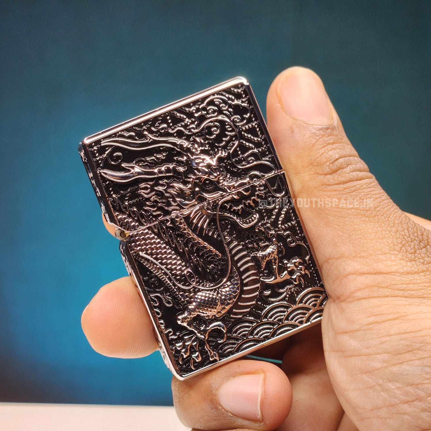 Zorro Ultimate Justice Brass Antique Dragon Embossed Lighter