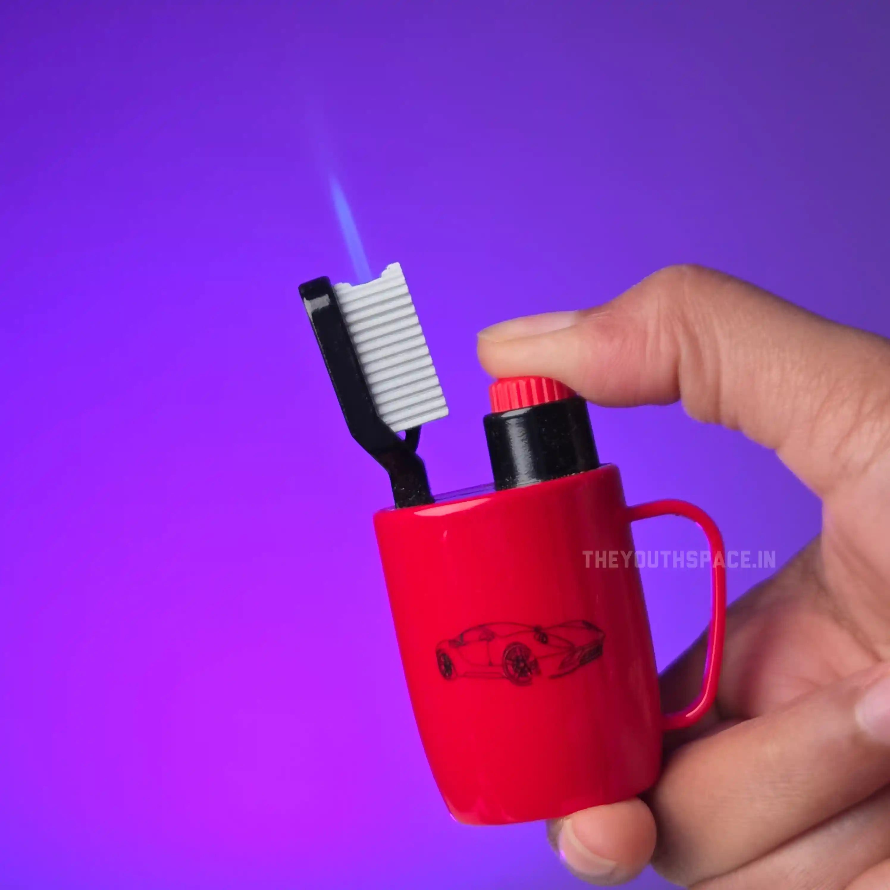Tooth Brush Holder Fancy Jet Lighter
