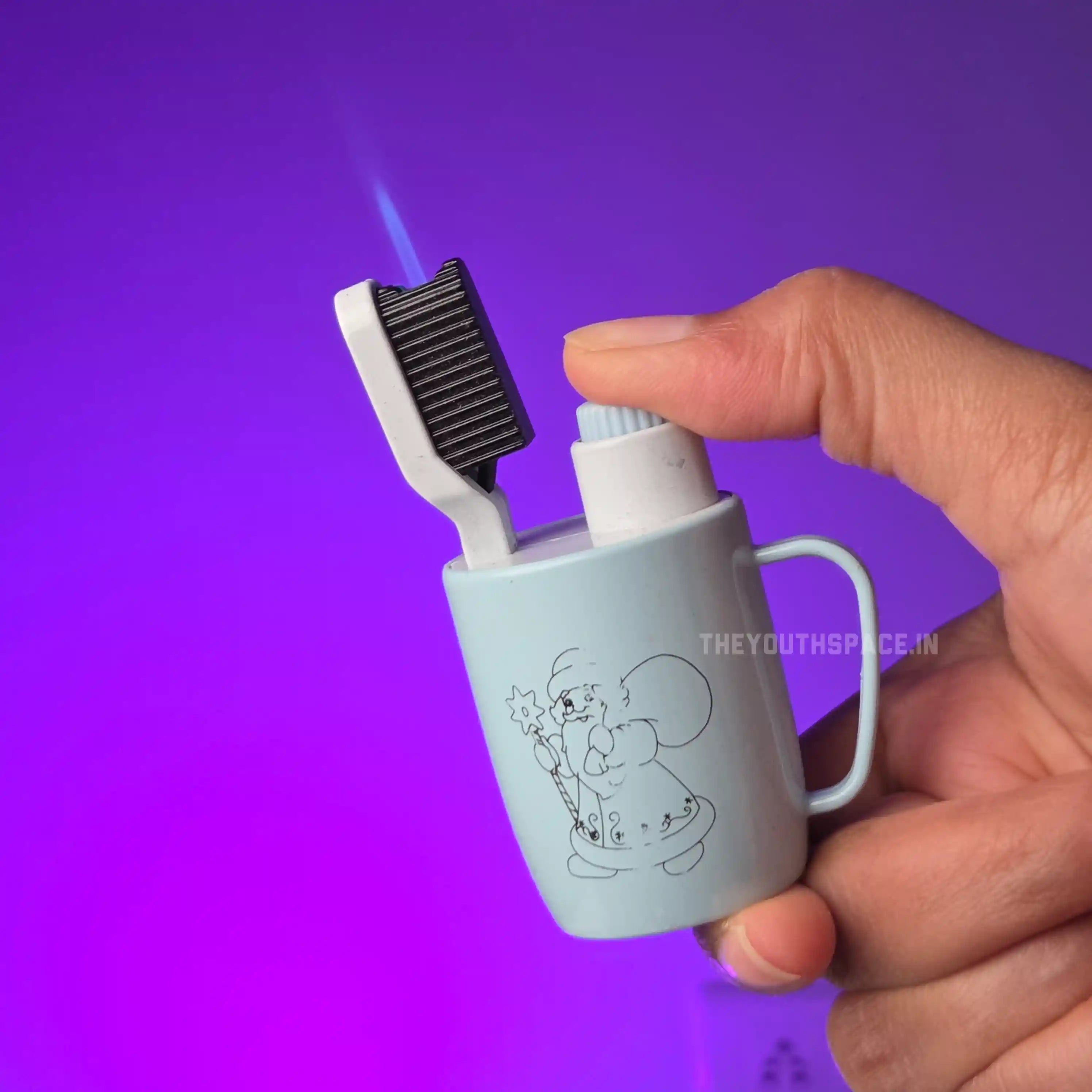 Tooth Brush Holder Fancy Jet Lighter
