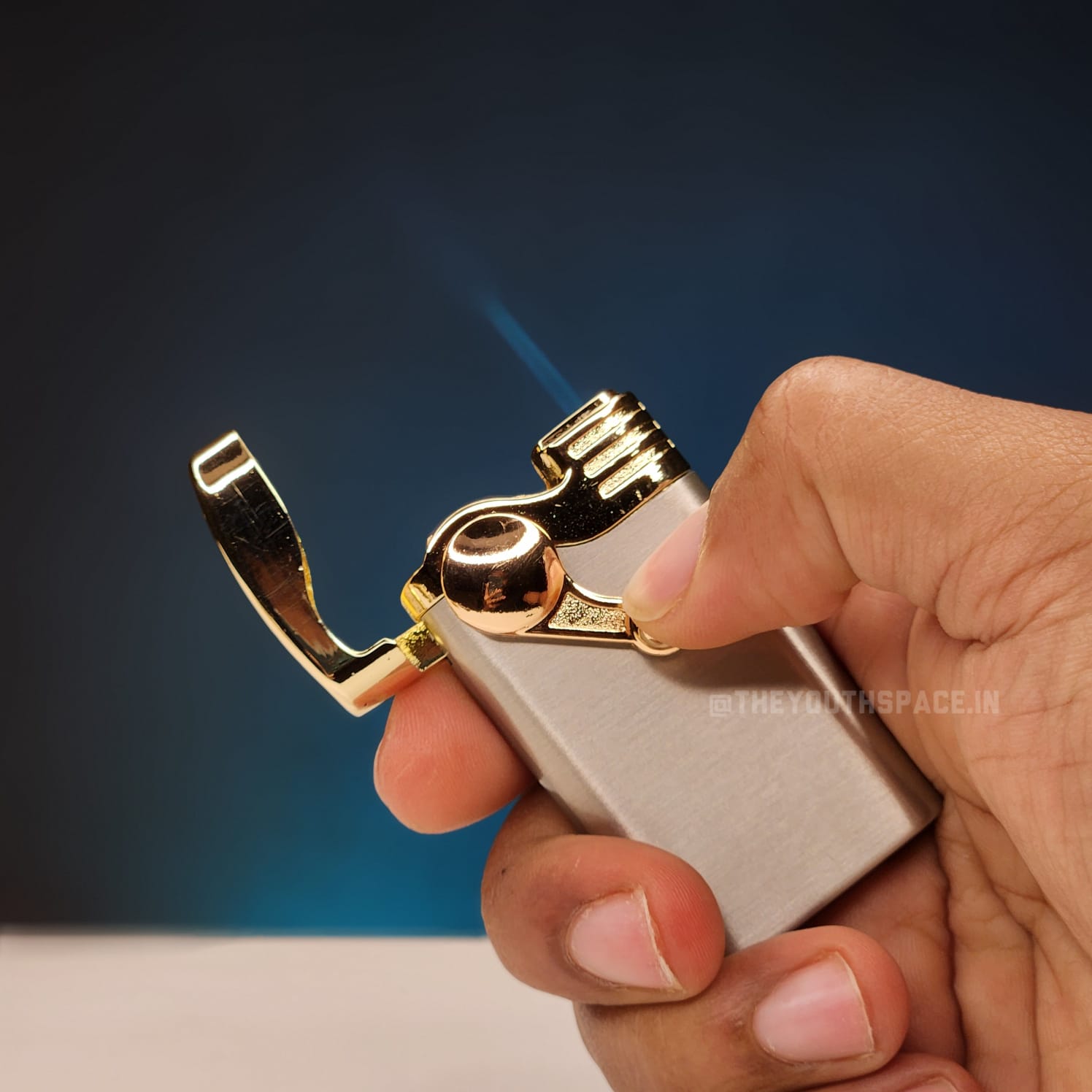 Rocker Arm Jet Flame Lighter (Metallic) Code 2