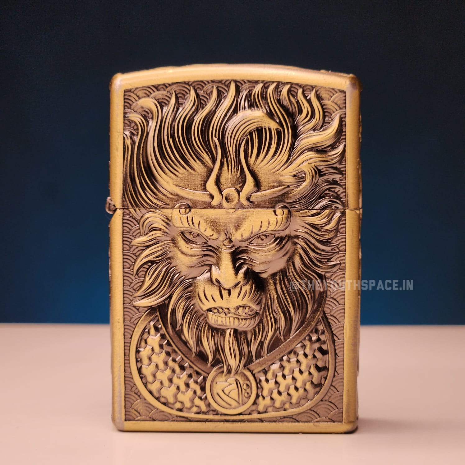 Zorro Ultimate Justice Brass Embossed Heavy Armor Wukong Kerosene Lighter 24HK