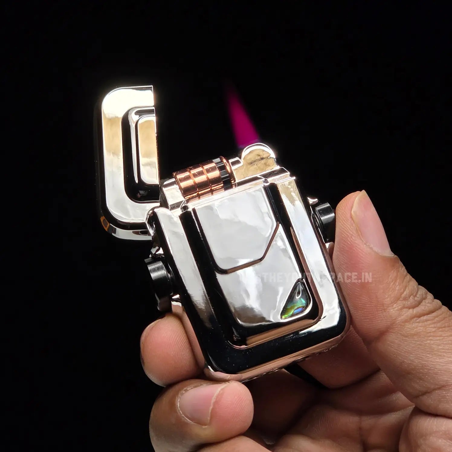 NOX Redline Spinner Red Flame Jet Lighter