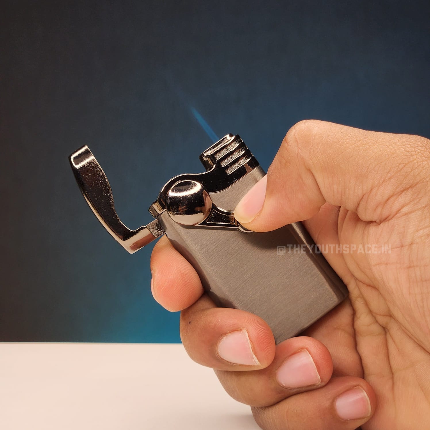 Rocker Arm Jet Flame Lighter (Metallic) Code 2