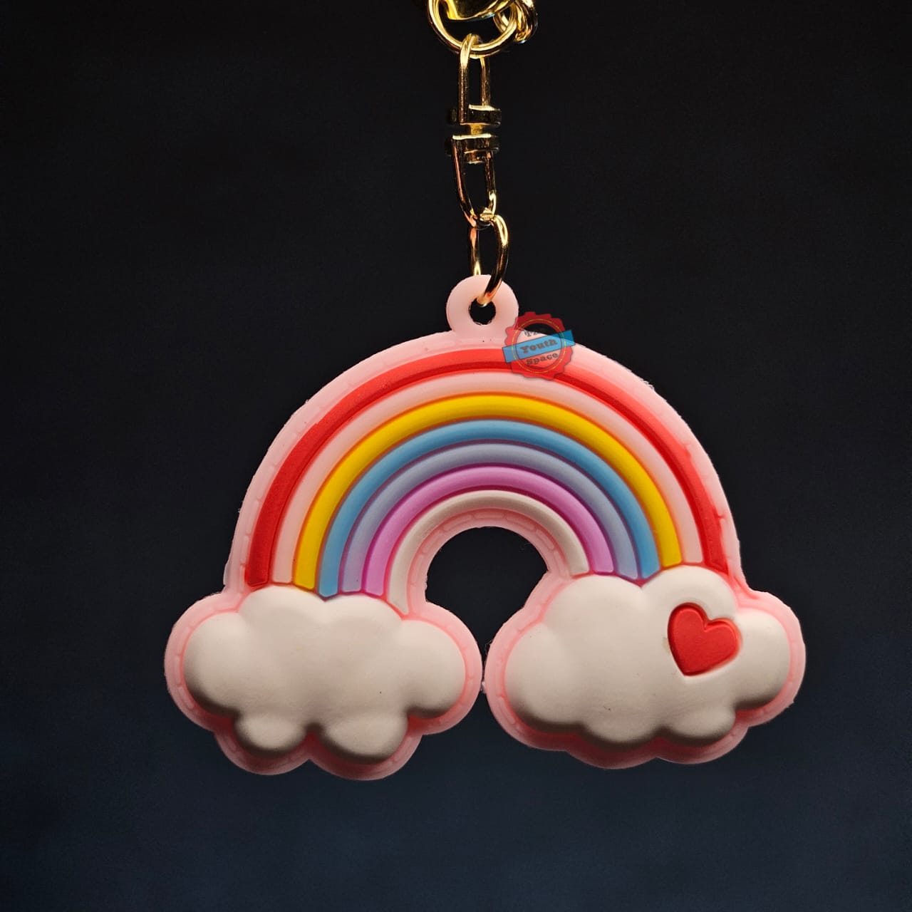 Rainbow Silicone Keychain