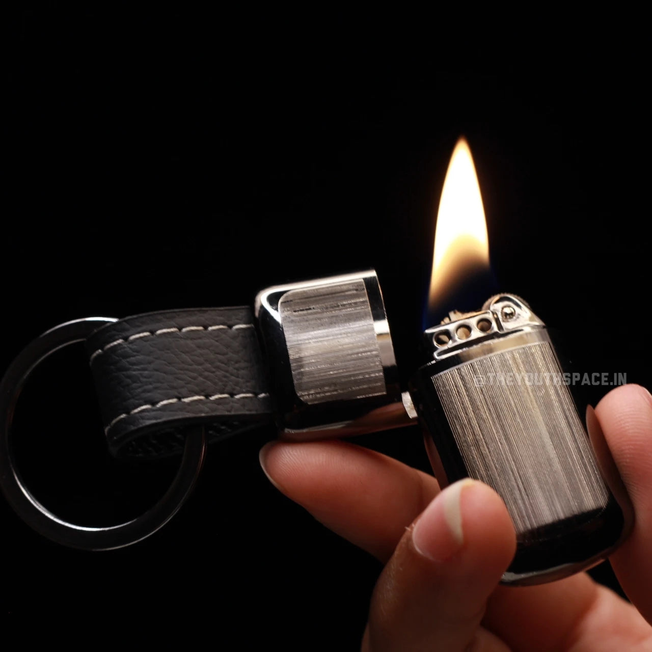 Hidden Keychain Flint Lighter