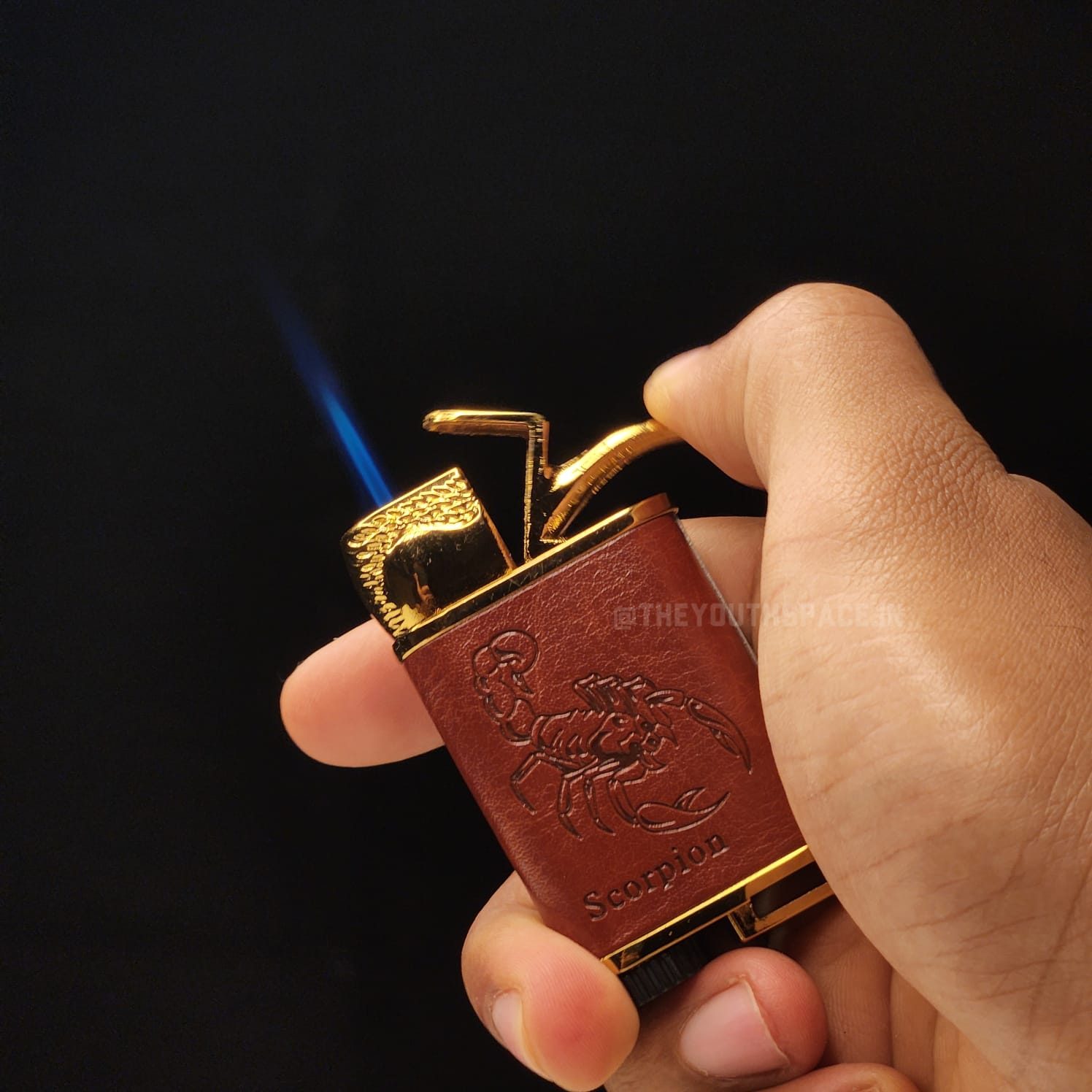 Cigar Style Jet Flame Lighter Model2 (Metallic)