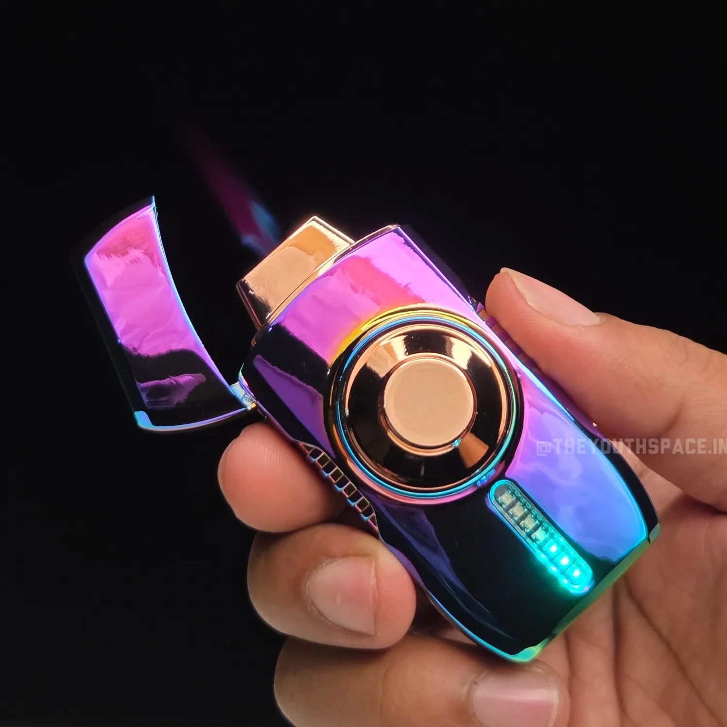 Neon Vortex Pro Led Spinner Lighter (Rechargeable)