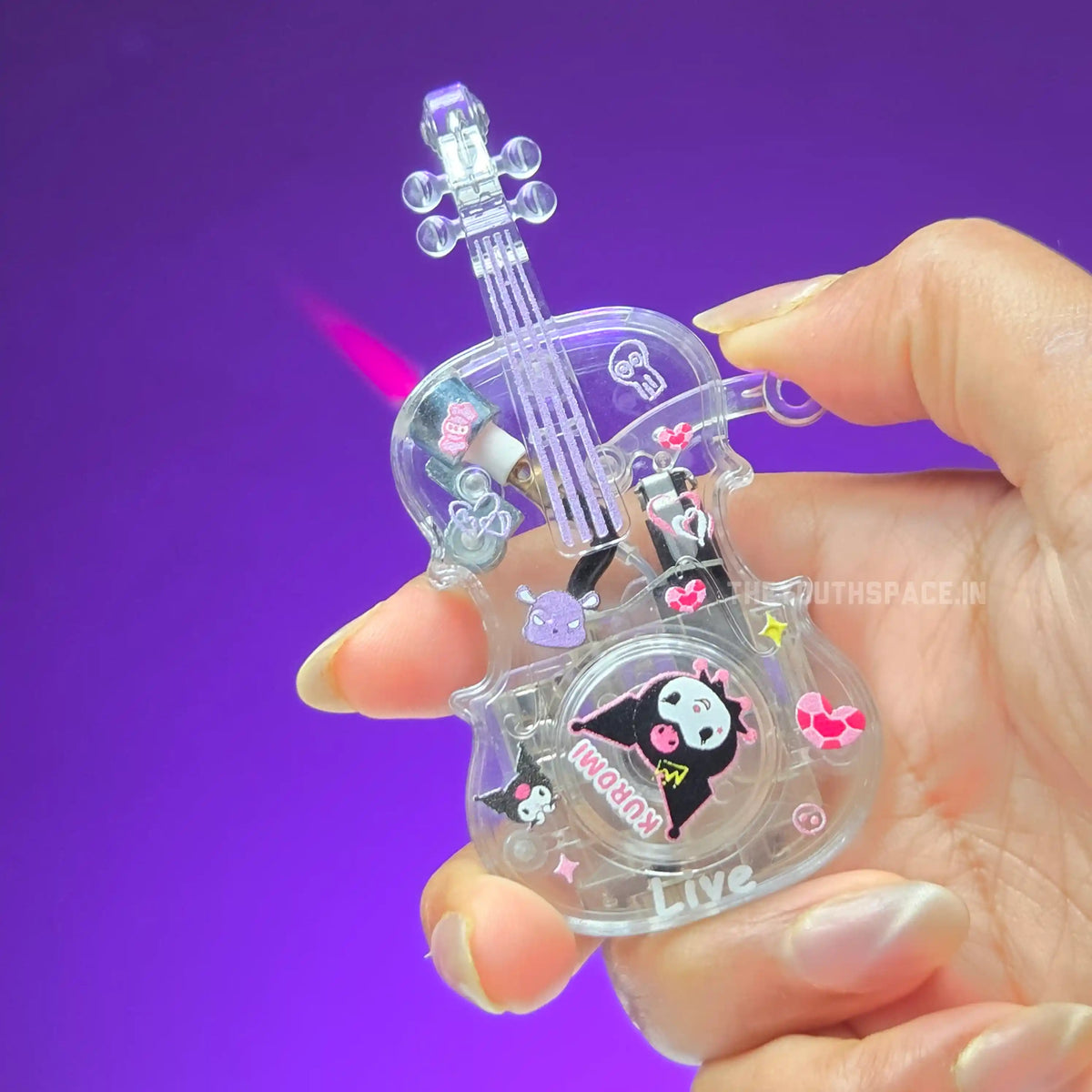 Sparkle Guitar Spinner Jet Lighter