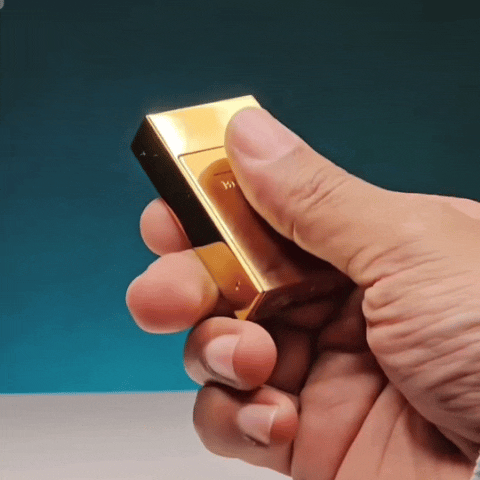 Retro Front-Flip Brass Lighter (Metallic)