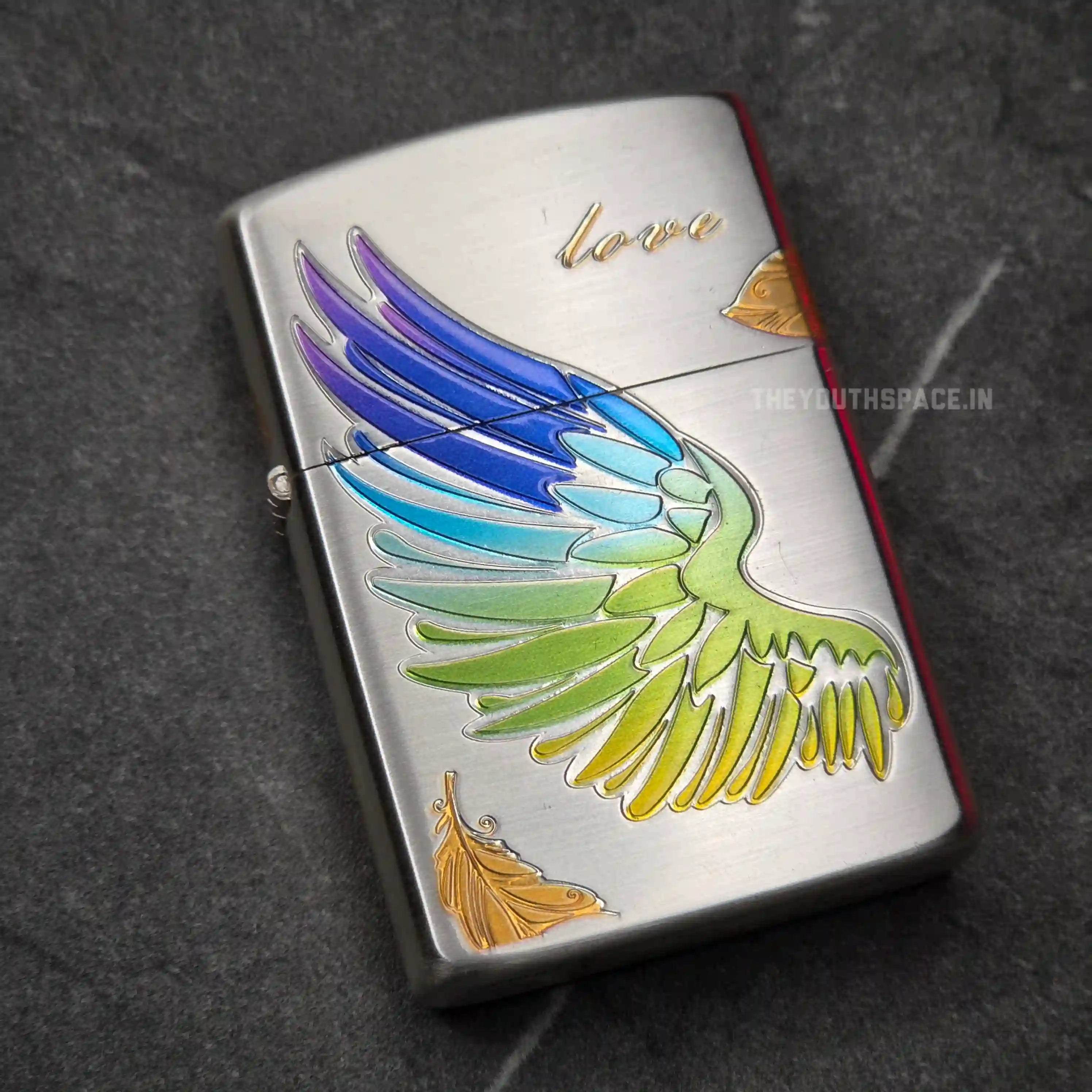 ZORRO Ultimate Justice Brass Multicoloured Angel Wing Lighter 2025