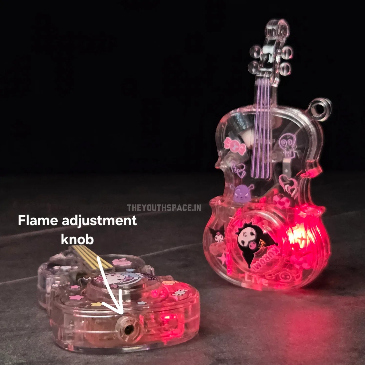 Sparkle Guitar Spinner Jet Lighter