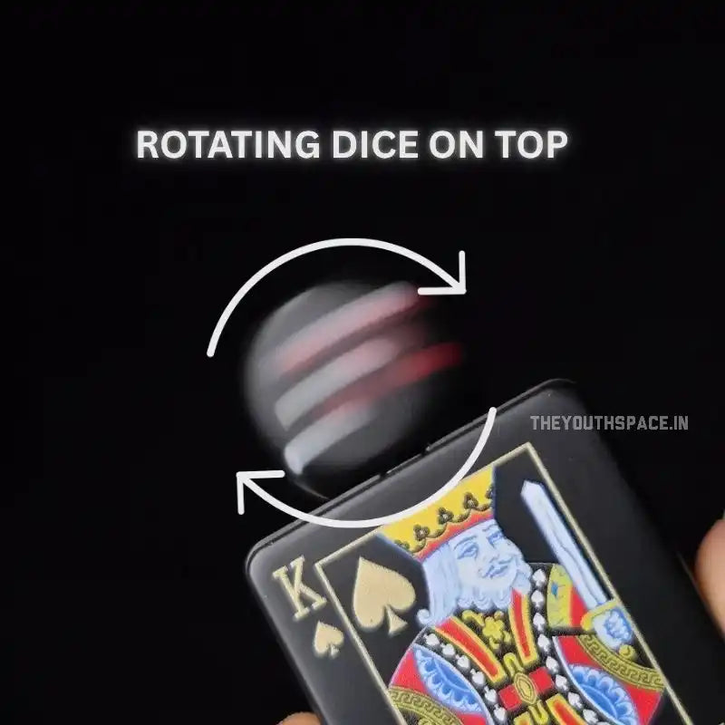 Dice green jet flame spinner lighter