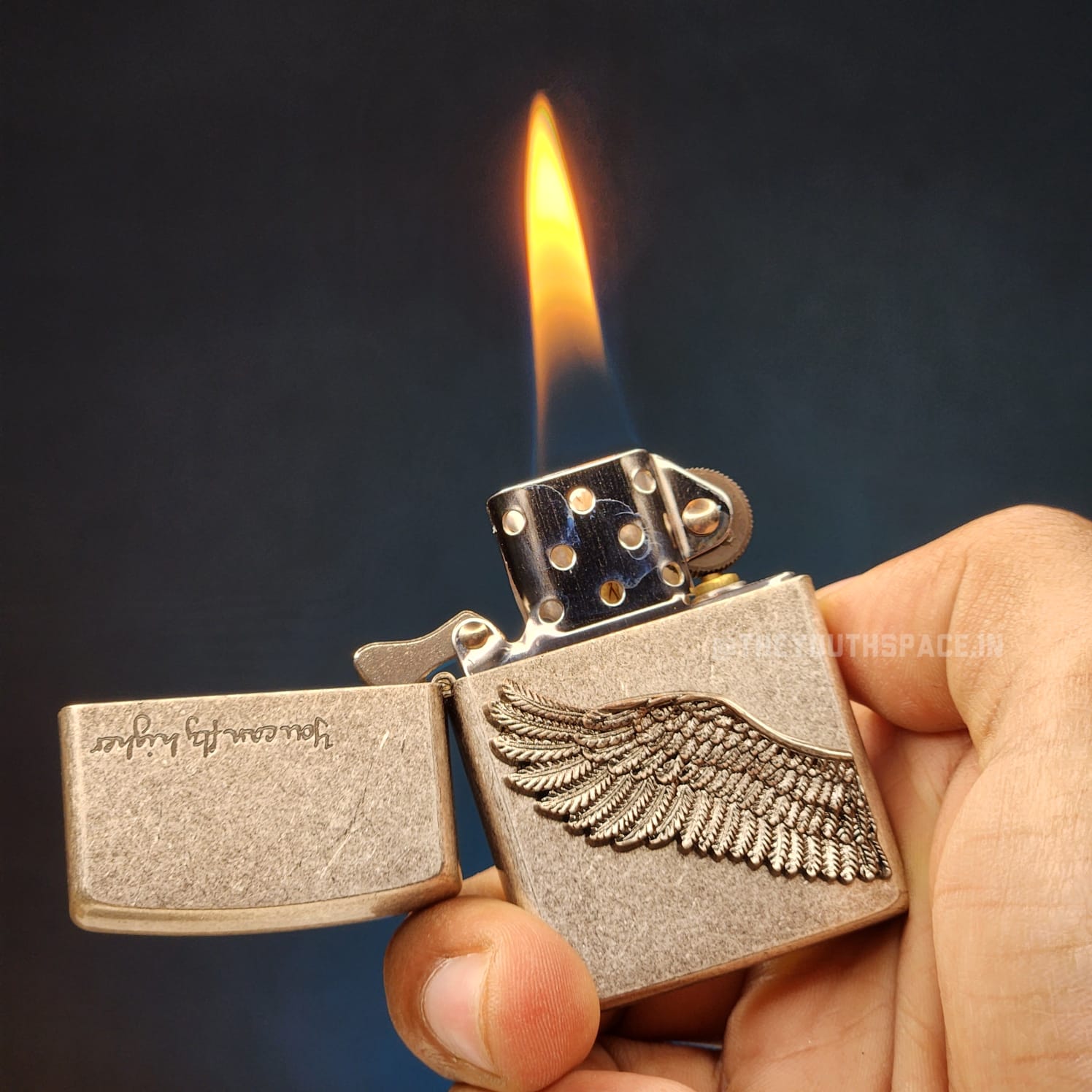 ZORRO ULTIMATE JUSTICE BRASS ANTIQUE WING EMBOSSED LIGHTER 2025