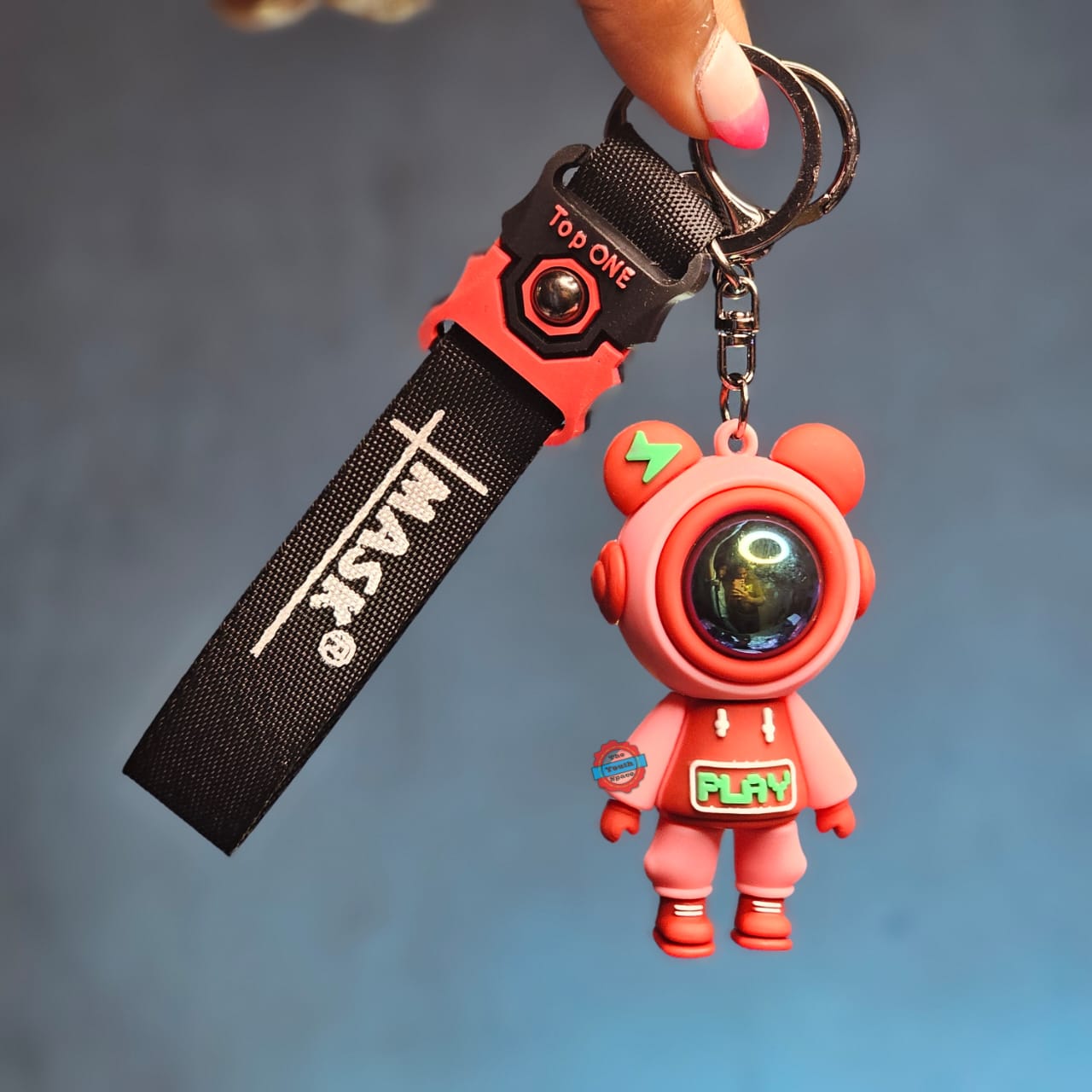 Cool Astranaut Silicone Keychain