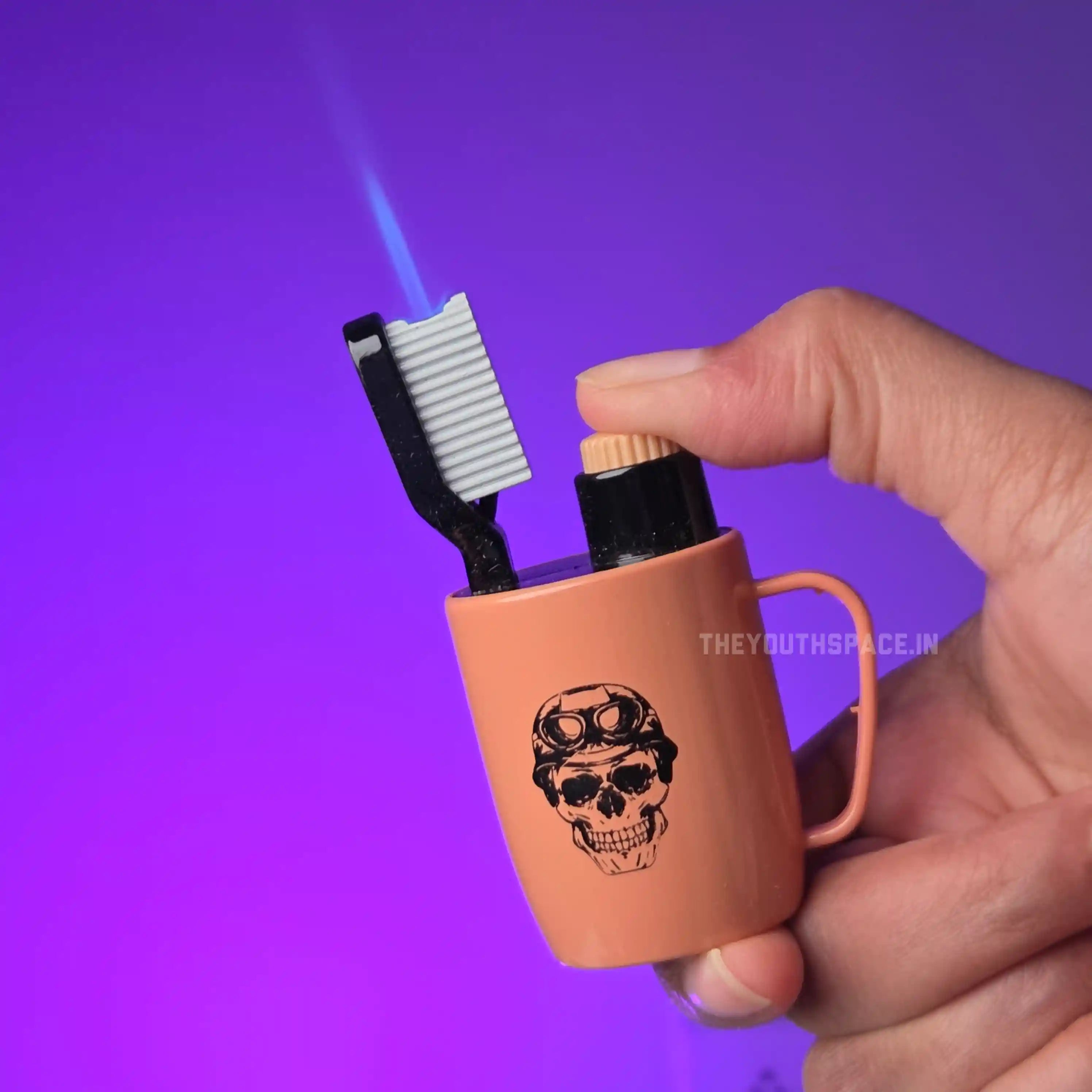 Tooth Brush Holder Fancy Jet Lighter