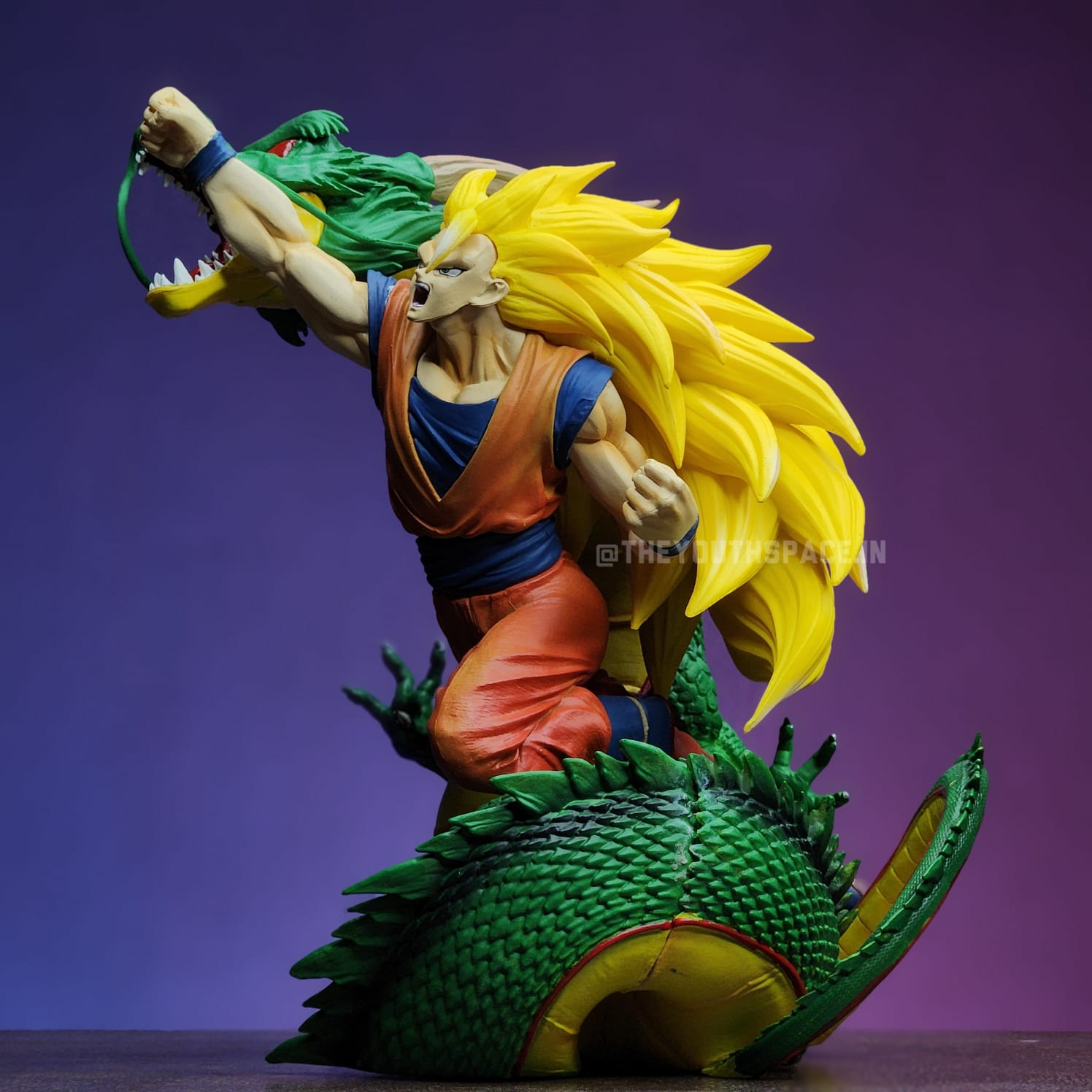 Goku Super Saiyan 3 with Shenron Action Figure - Dragon Ball