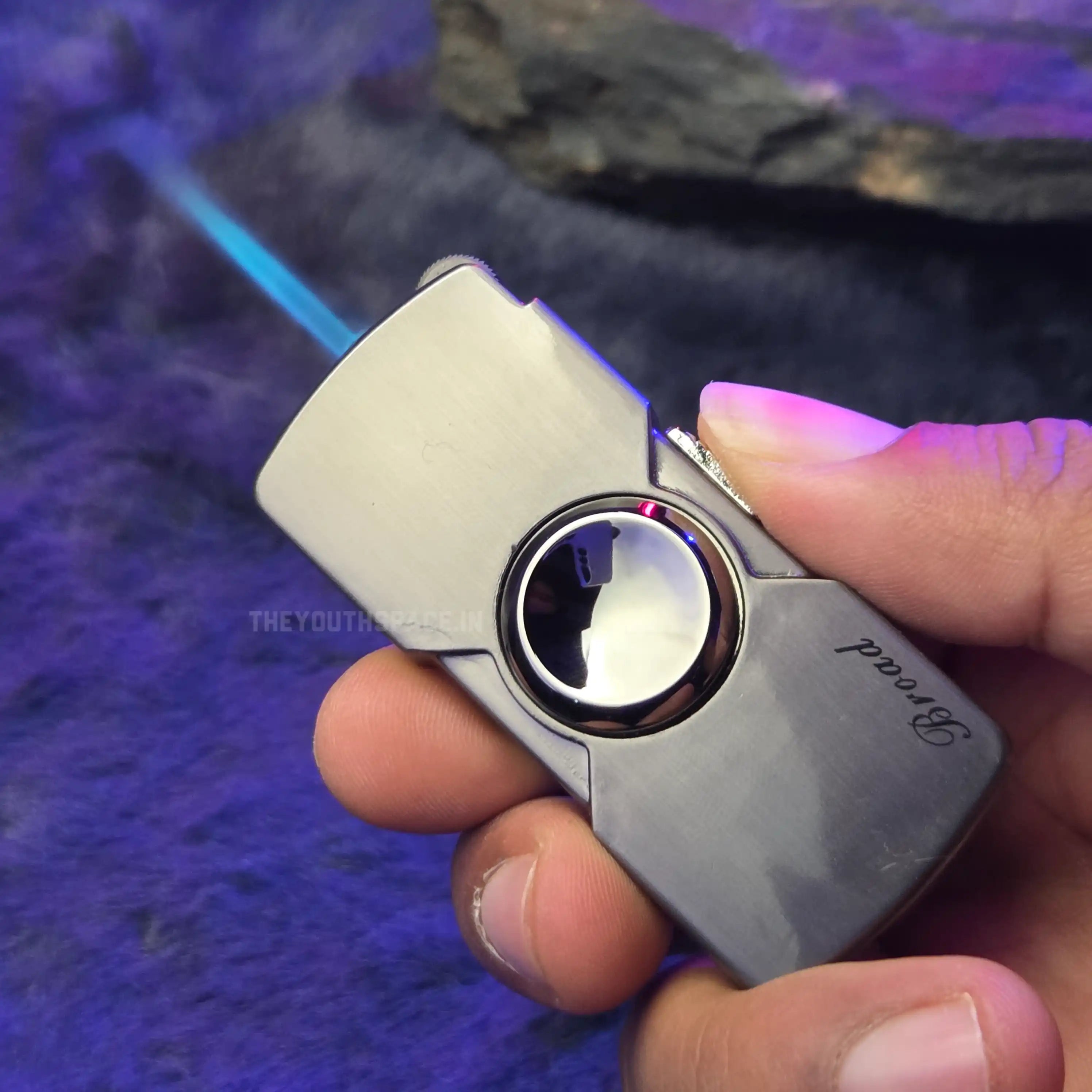 Fidget Spinner Jet Lighter (Metallic)