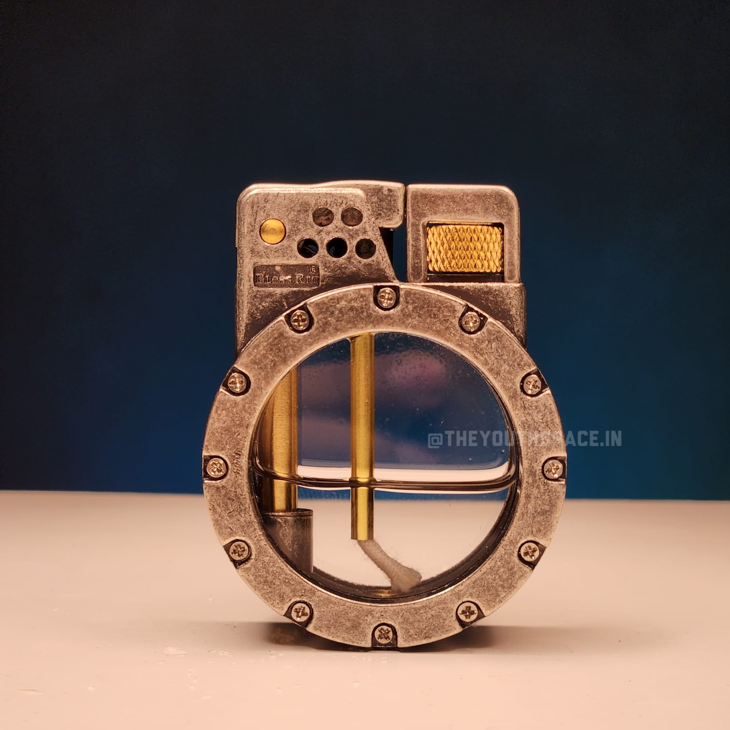 Retro Kerosene Visible Tank Lighter(Metallic)