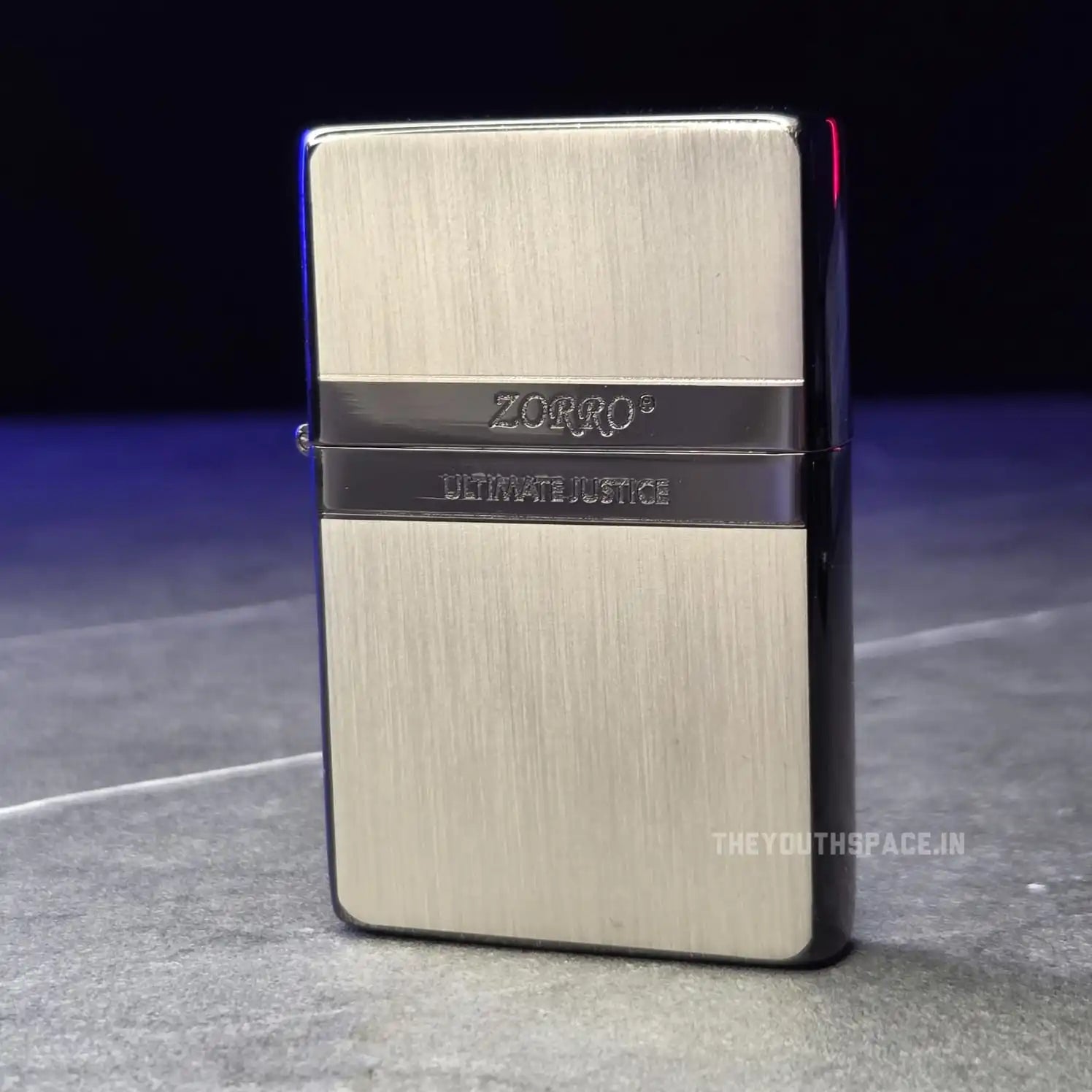 ZORRO ULTIMATE JUSTICE BRASS SEMI SLIM MATTE GREY LIGHTER 22HK