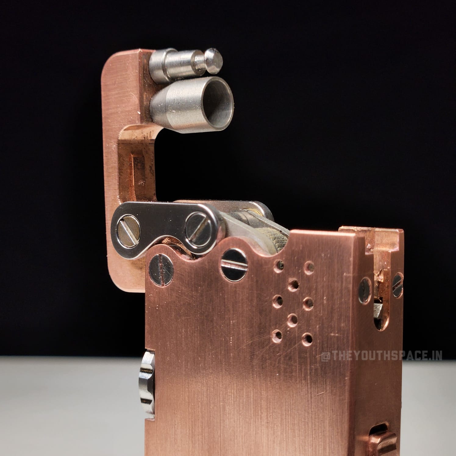 Premium Vintage Brass Mechanical Automatic Ignition Lighter