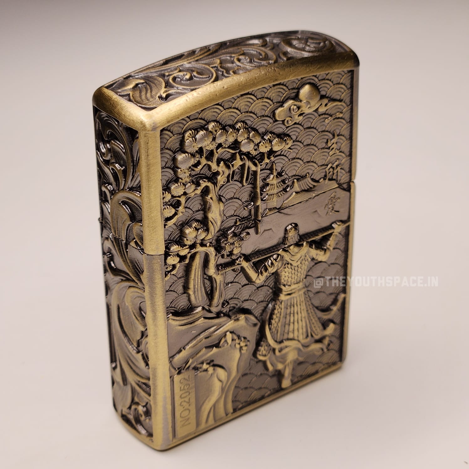 Zorro Ultimate Justice Brass Embossed Heavy Armor Wukong Kerosene Lighter 24HK