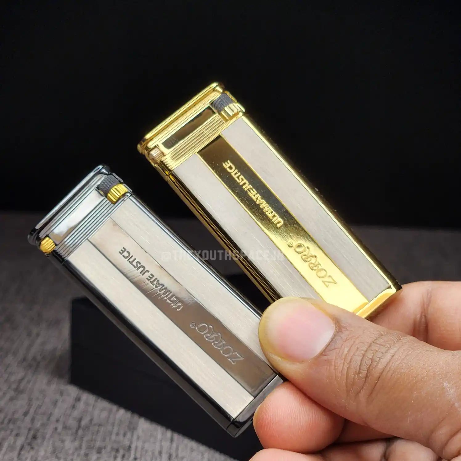 Zorro Ultimate Justice Ultra Slim Brass Lighter