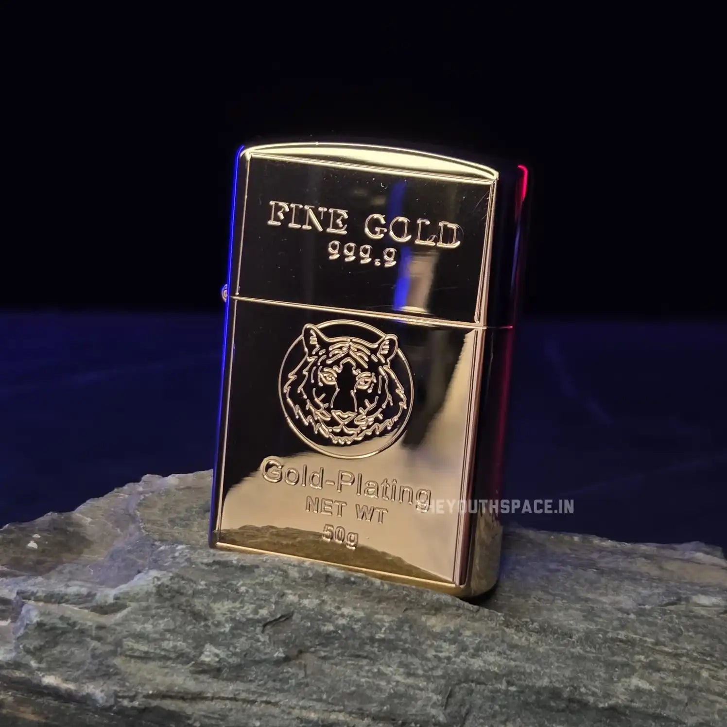 ZORRO ULTIMATE JUSTICE BRASS 999.9 FINE GOLD BAR LIGHTER 22HK