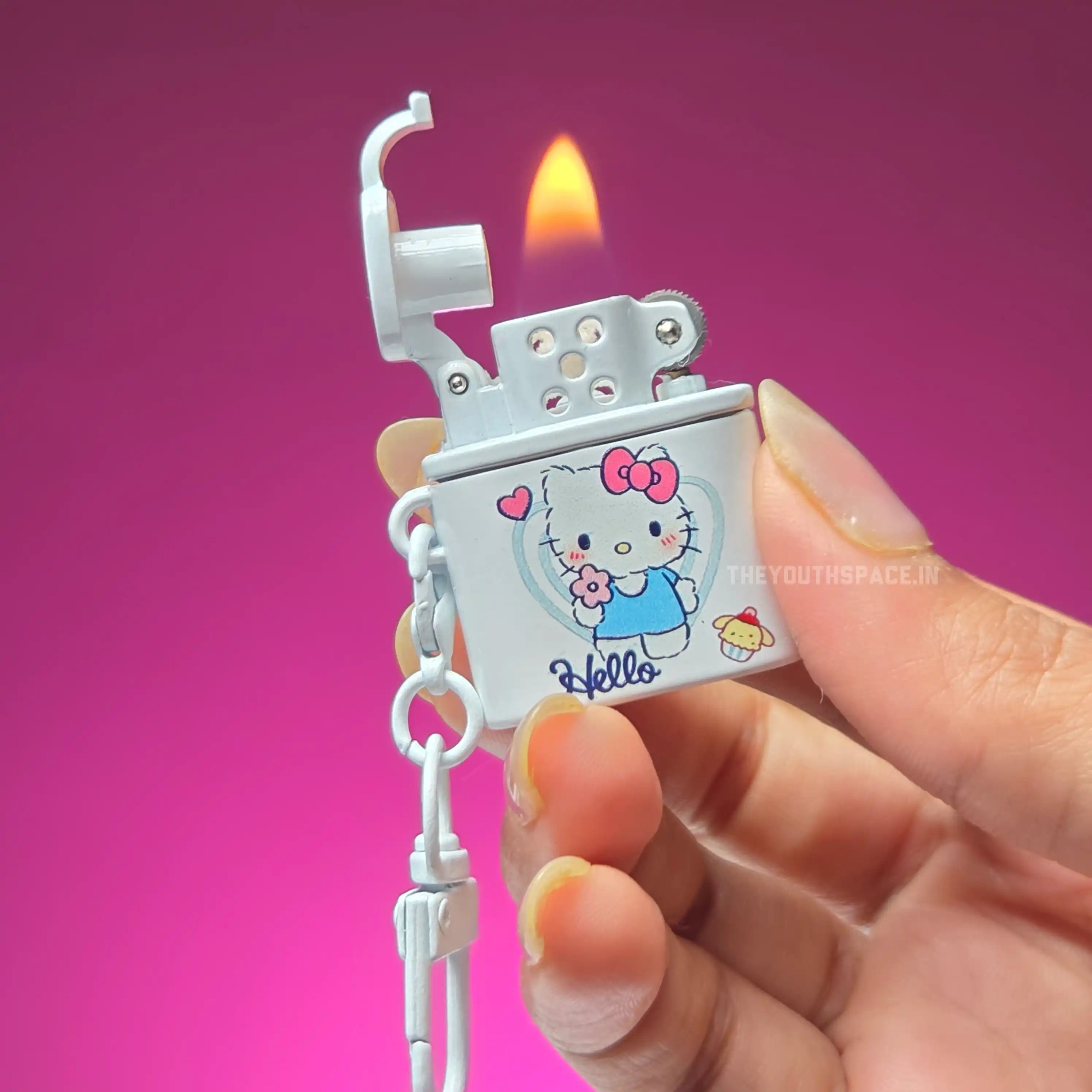 Cute Kitty Mini Keychain Lighter