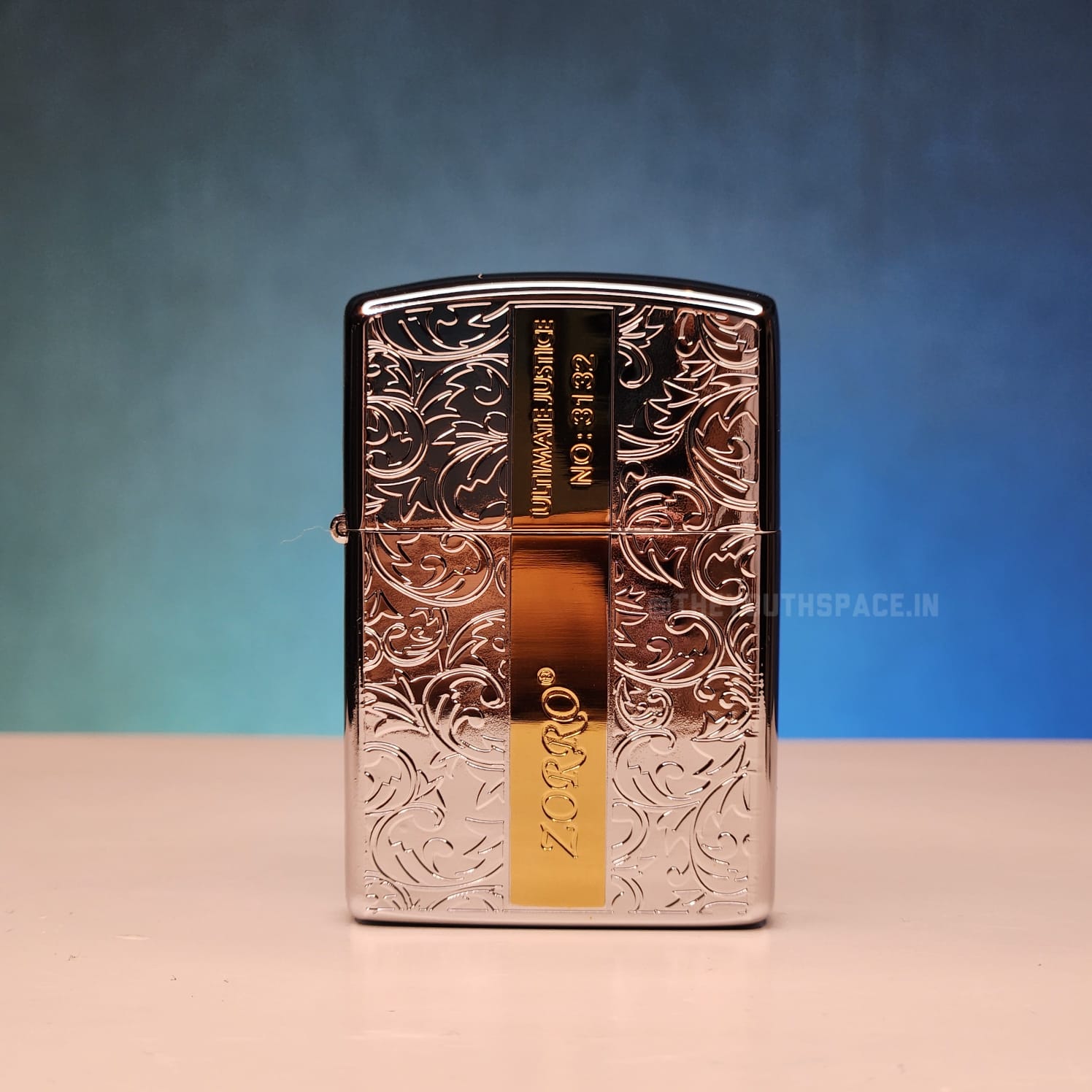 ZORRO ULTIMATE JUSTICE BRASS METALLIC SILVER COLOR LIGHTER 22HK