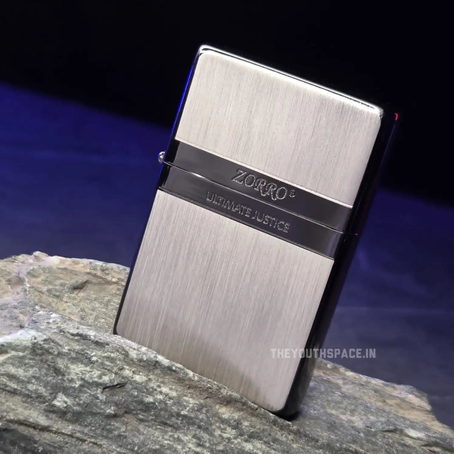 ZORRO ULTIMATE JUSTICE BRASS SEMI SLIM MATTE GREY LIGHTER 22HK
