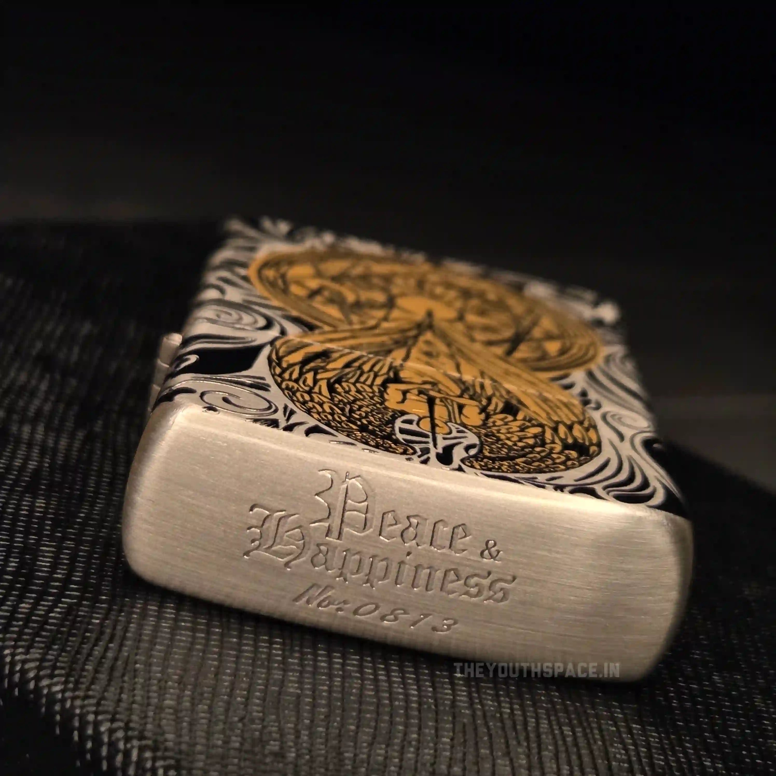 Zorro Ultimate Justice Guardian Angel Armor Lighter - Deep Relief Silver & Gold Edition