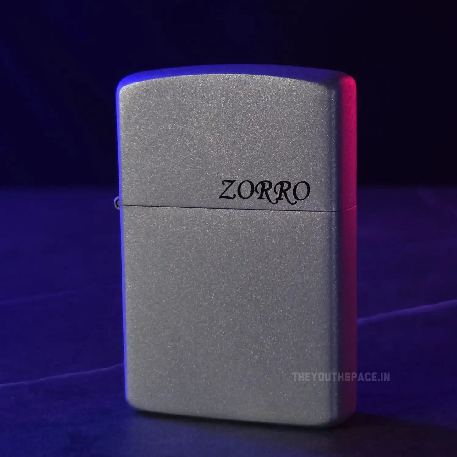 ZORRO ULTIMATE JUSTICE BRASS MATTE SILVER LIGHTER 22HK