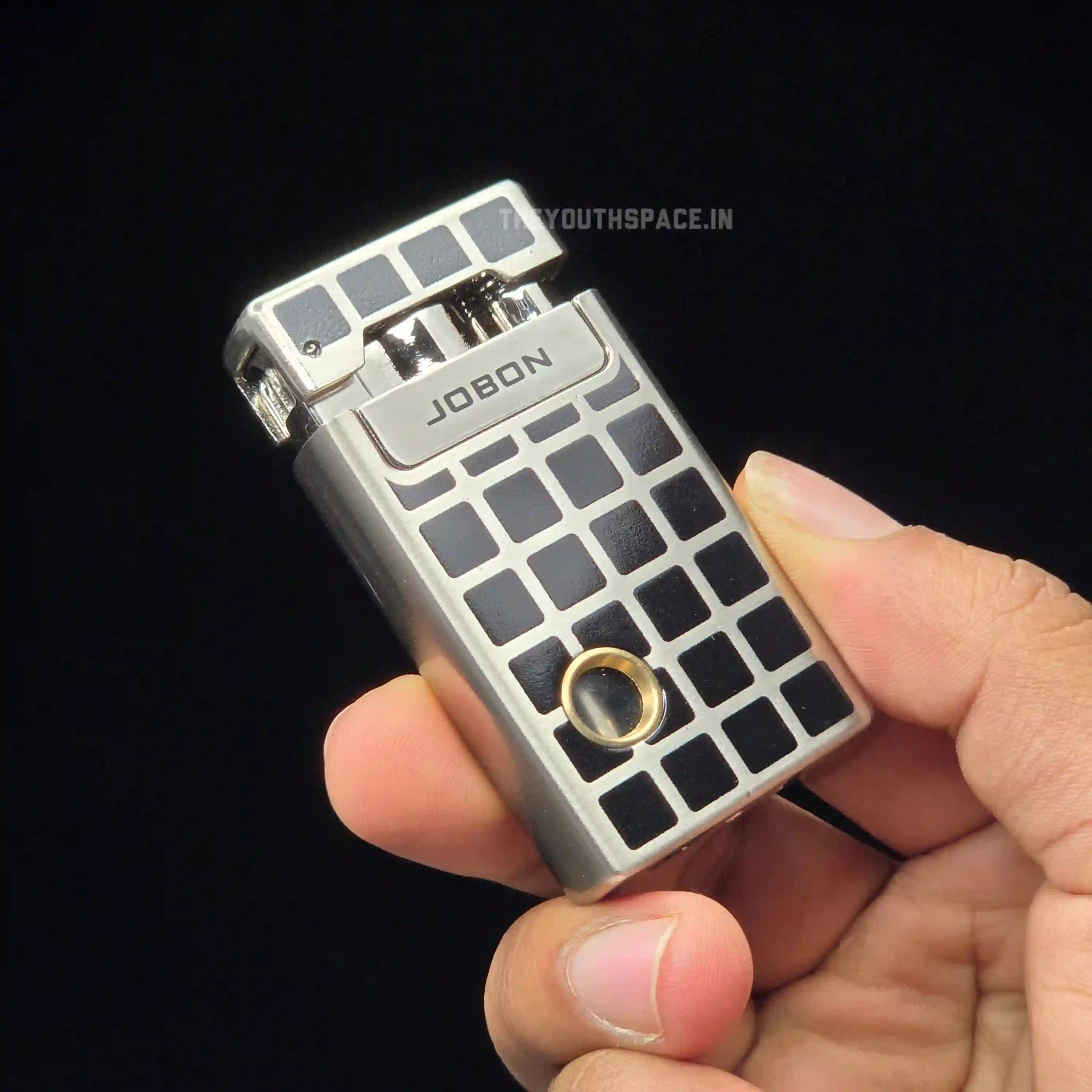Jobon UV Grid Pattern Dual Flame Mode Lighter