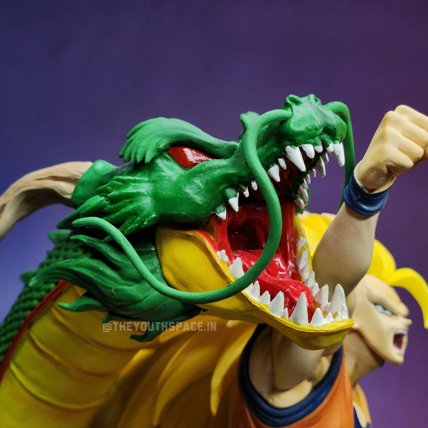 Goku Super Saiyan 3 with Shenron Action Figure - Dragon Ball