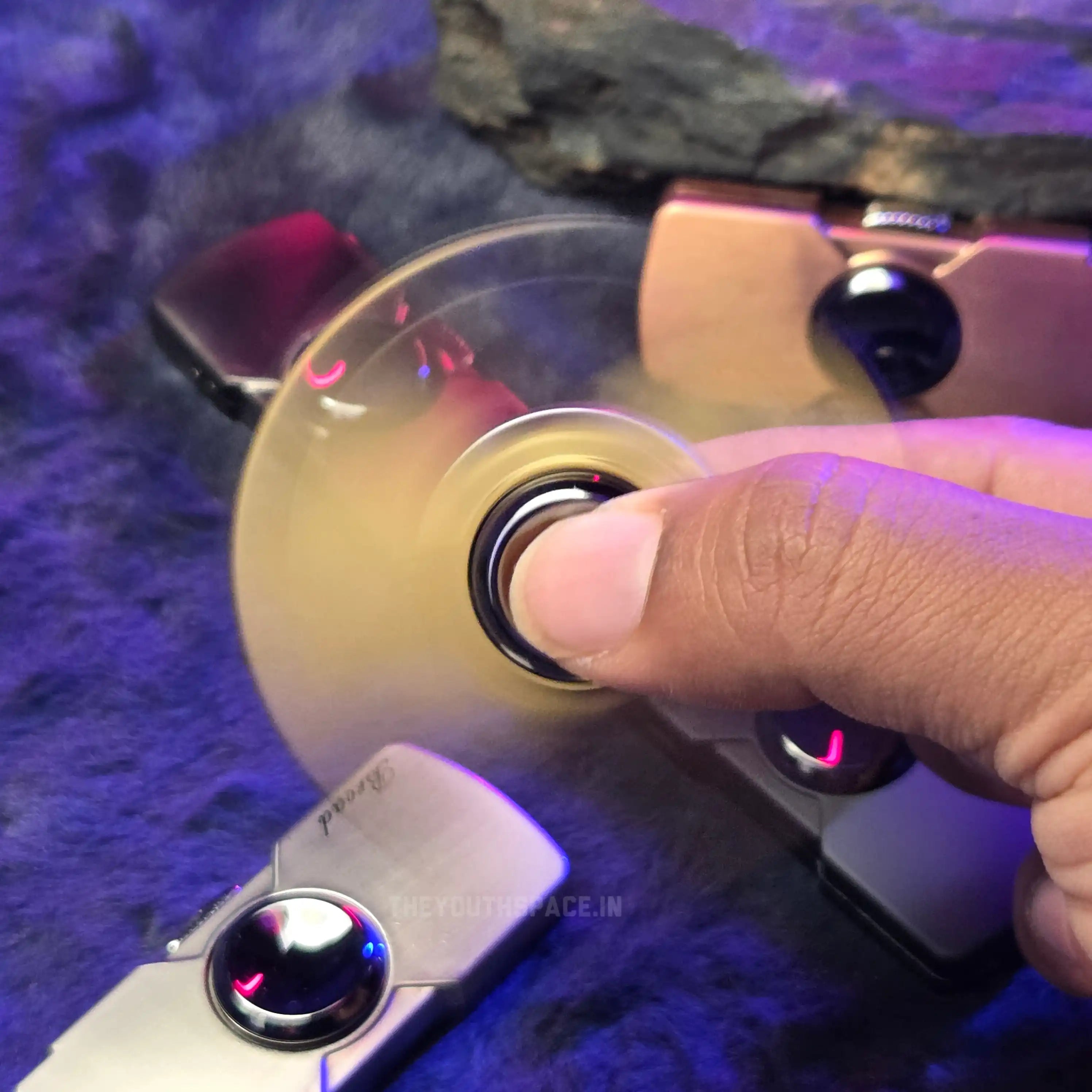 Fidget Spinner Jet Lighter (Metallic)