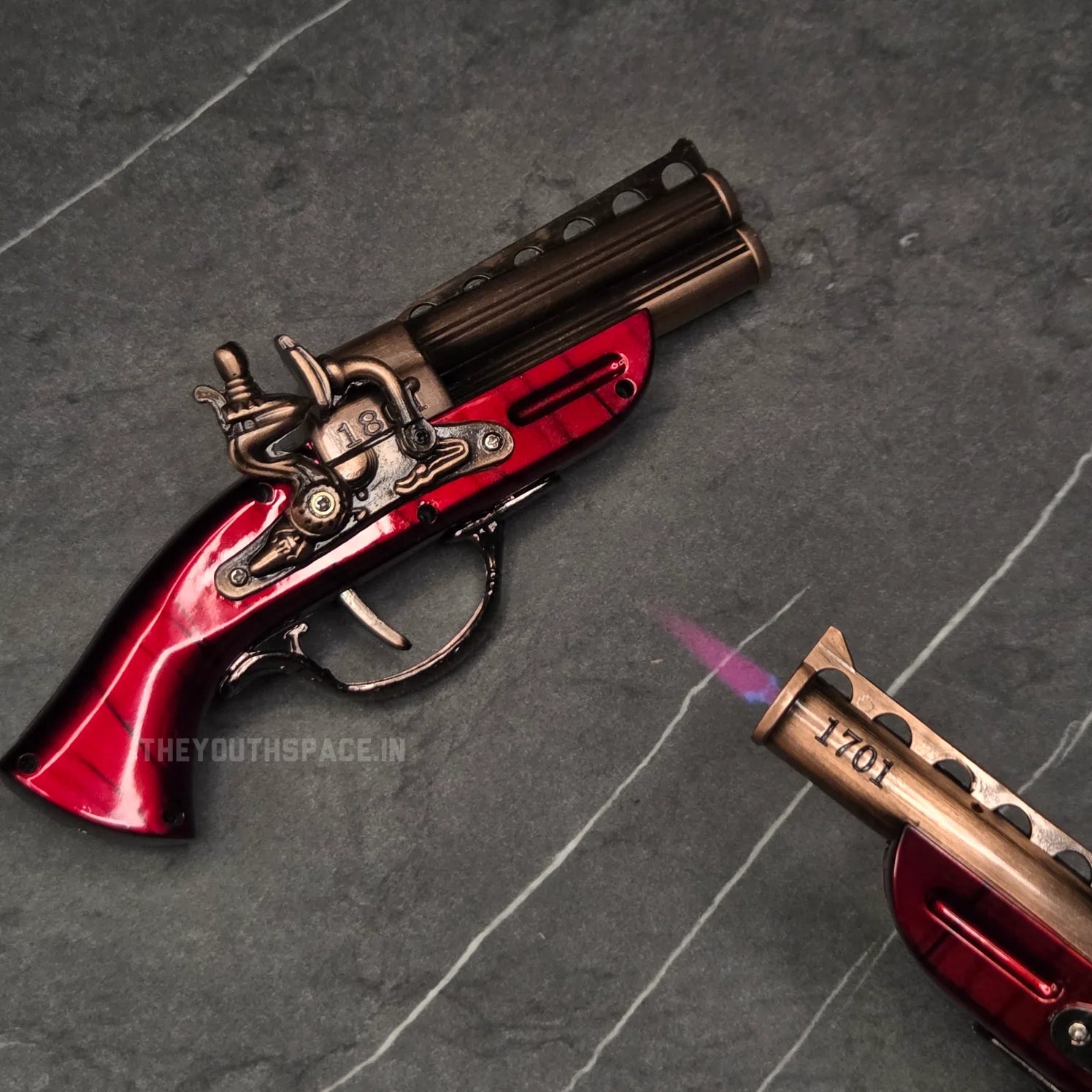 Vintage Flintlock Pistol Style Luxury Lighter – Collectible Showpiece