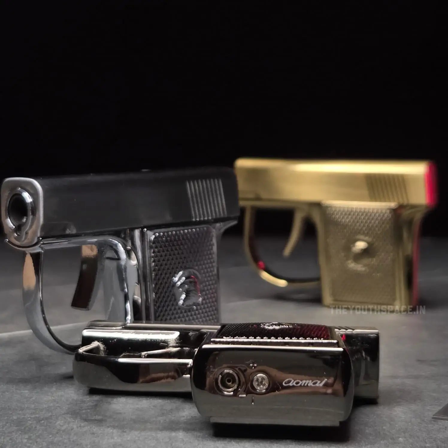 Aomai pocket pistol-shaped metal torch lighter