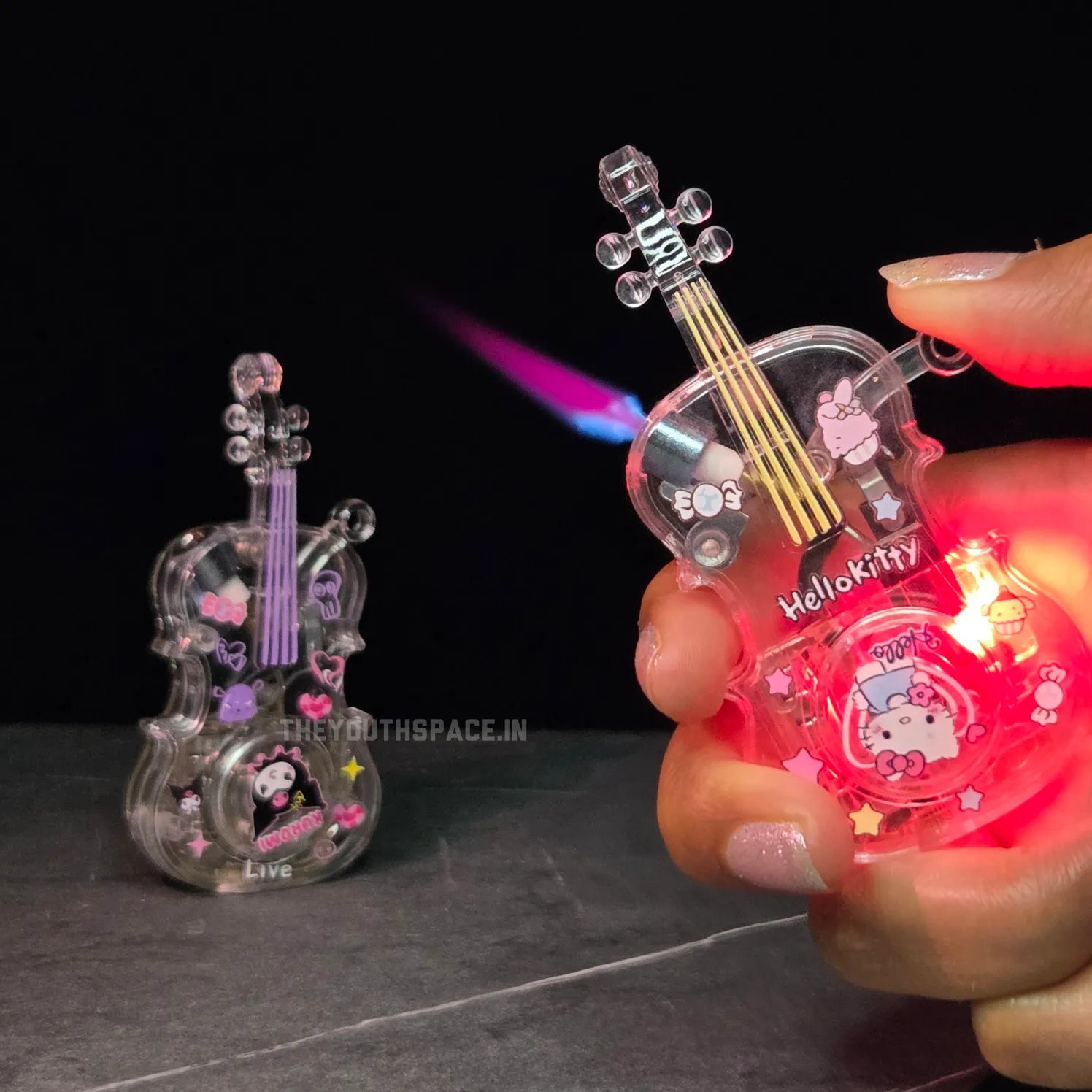 Sparkle Guitar Spinner Jet Lighter