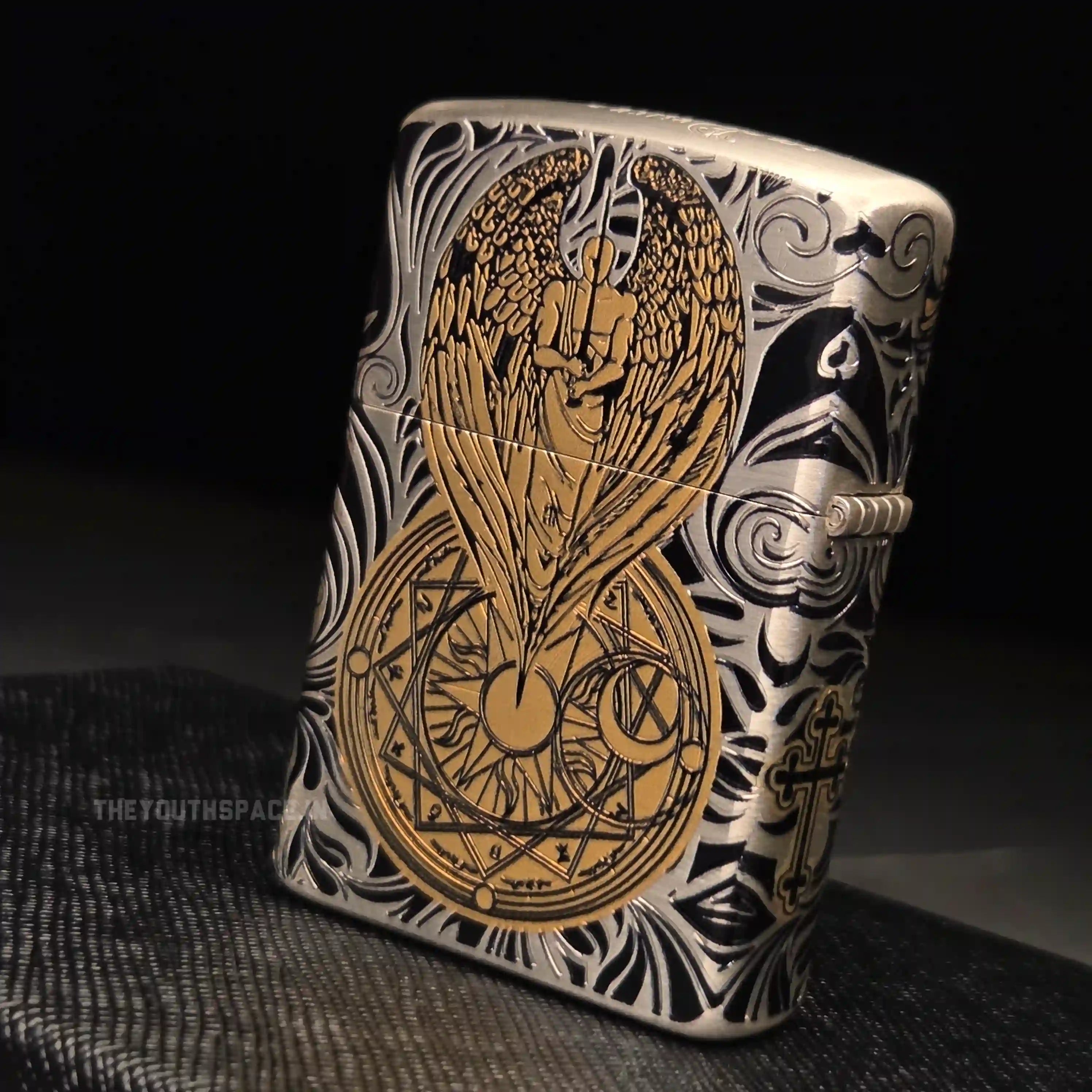 Zorro Ultimate Justice Guardian Angel Armor Lighter - Deep Relief Silver & Gold Edition