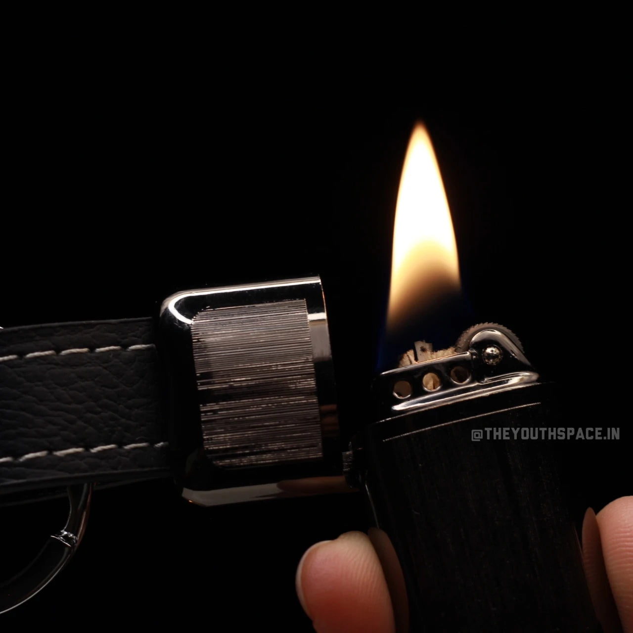 Hidden Keychain Flint Lighter
