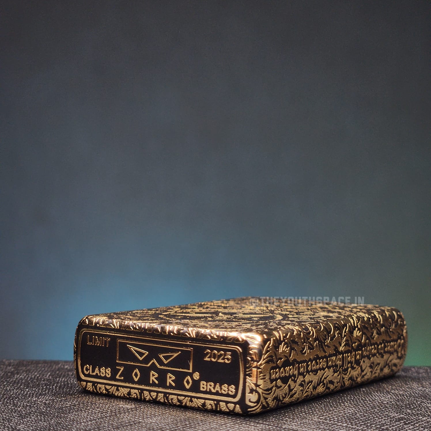 ZORRO Antique Brass Pentagram Engraved Lighter 2025 Edition