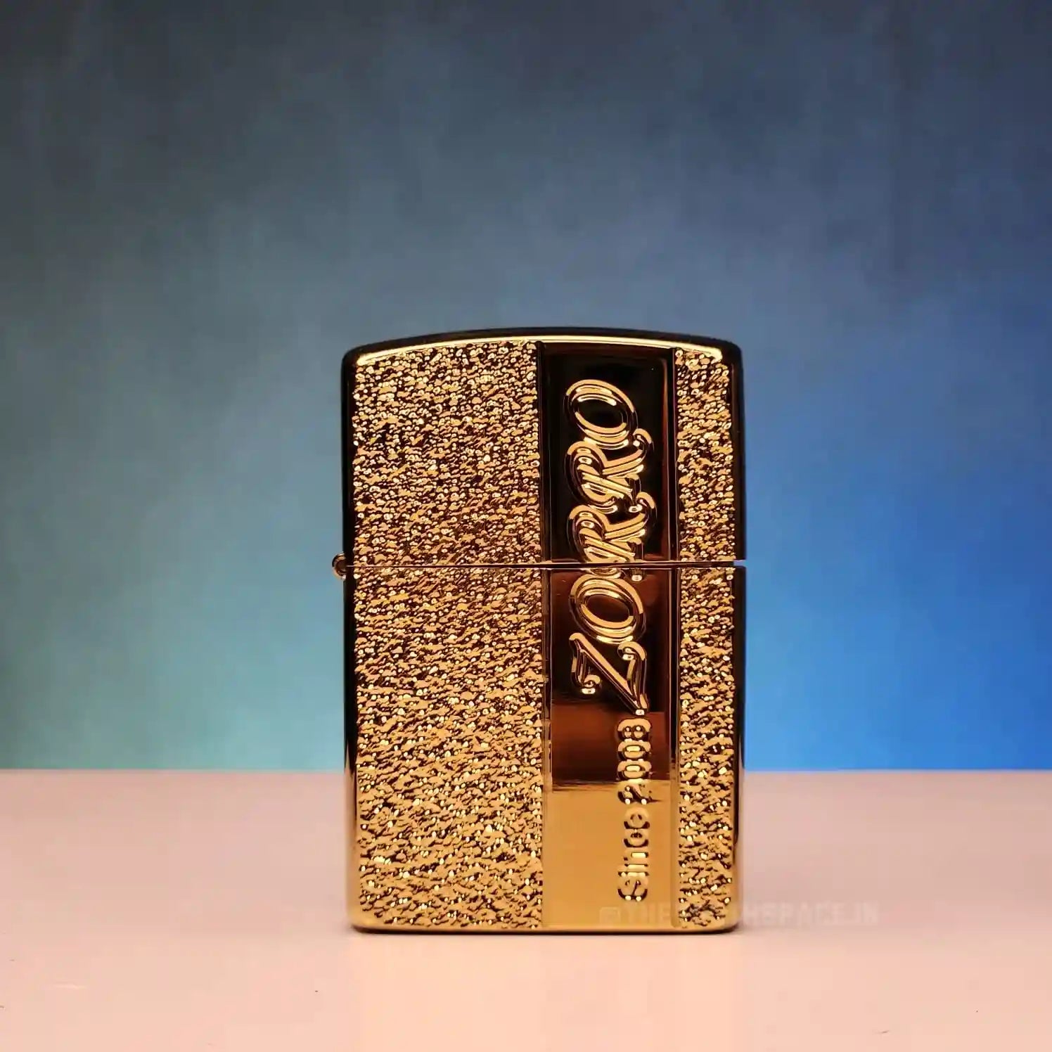 ZORRO ULTIMATE JUSTICE BRASS METALLIC GOLD COLOR LIGHTER 23HK