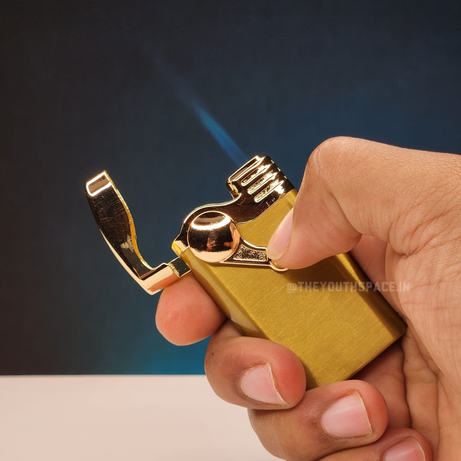 Rocker Arm Jet Flame Lighter (Metallic) Code 2