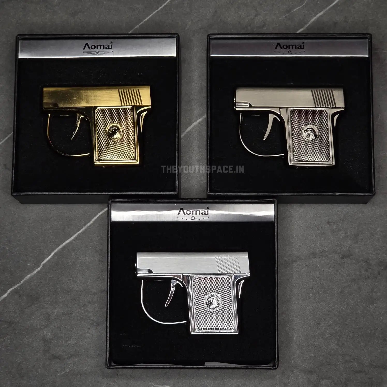 Aomai pocket pistol-shaped metal torch lighter